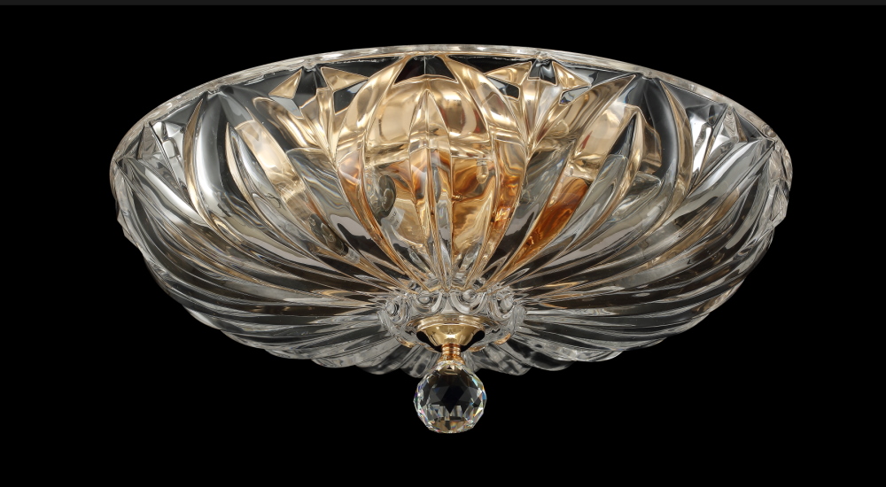 Дополнительная картинка Светильник потолочный Crystal Lux DENIS D400 GOLD Crystal Lux 1551/104
