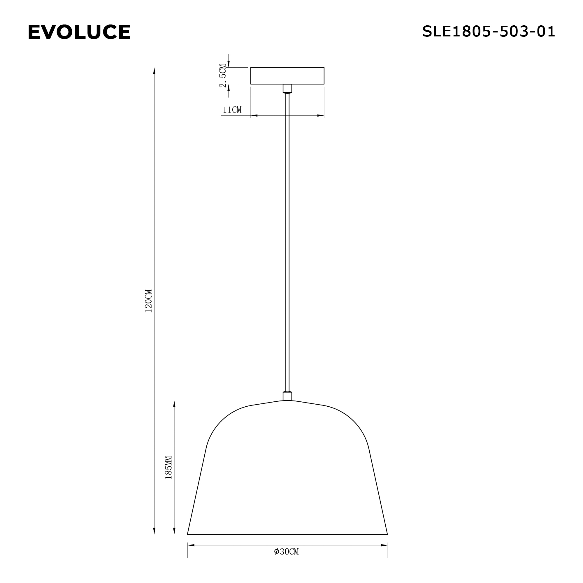 Evoluce SLE1805-503-01 Светильник подвесной Blank — фото 8