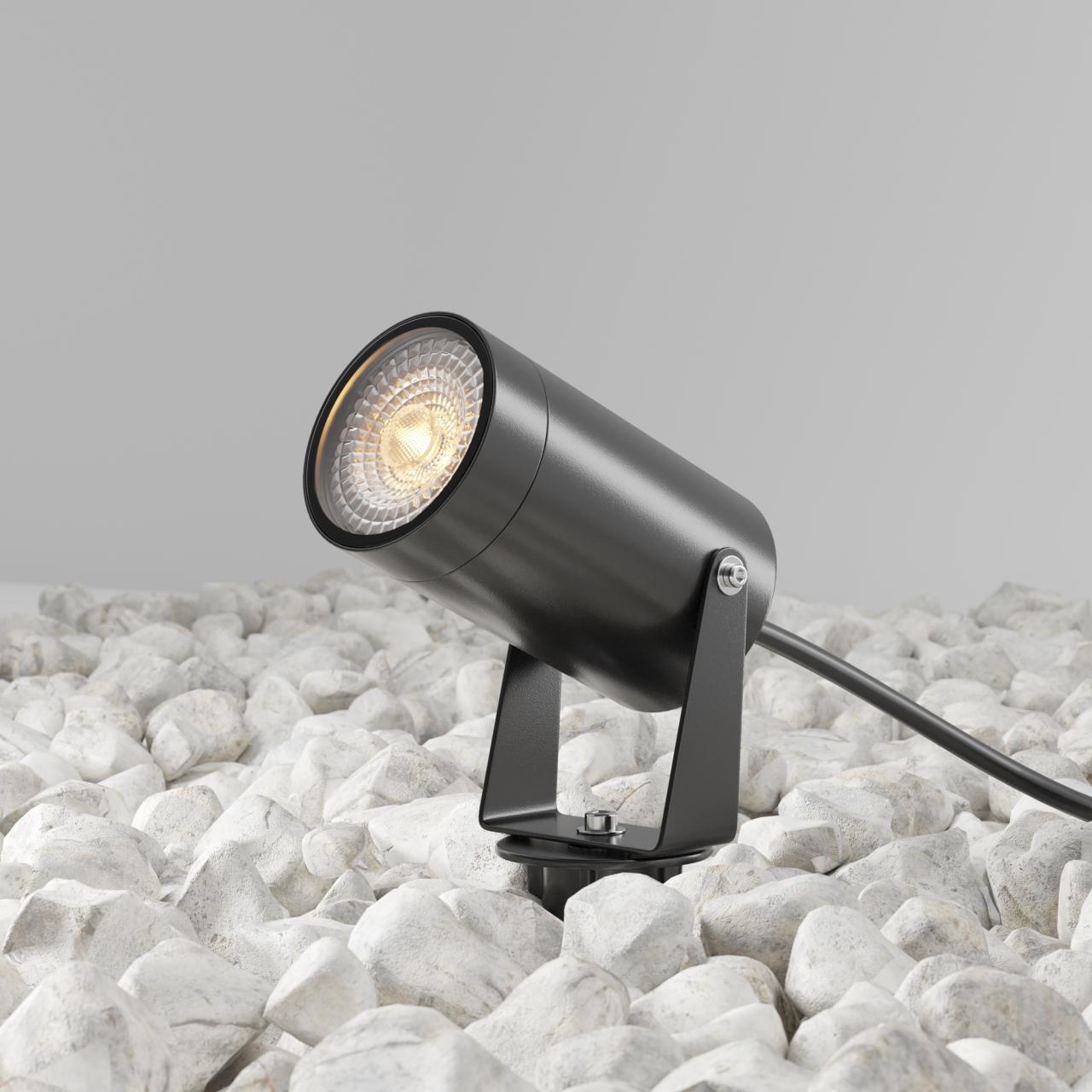 Дополнительная картинка Ландшафтный светильник Maytoni Scope O025FL-01B