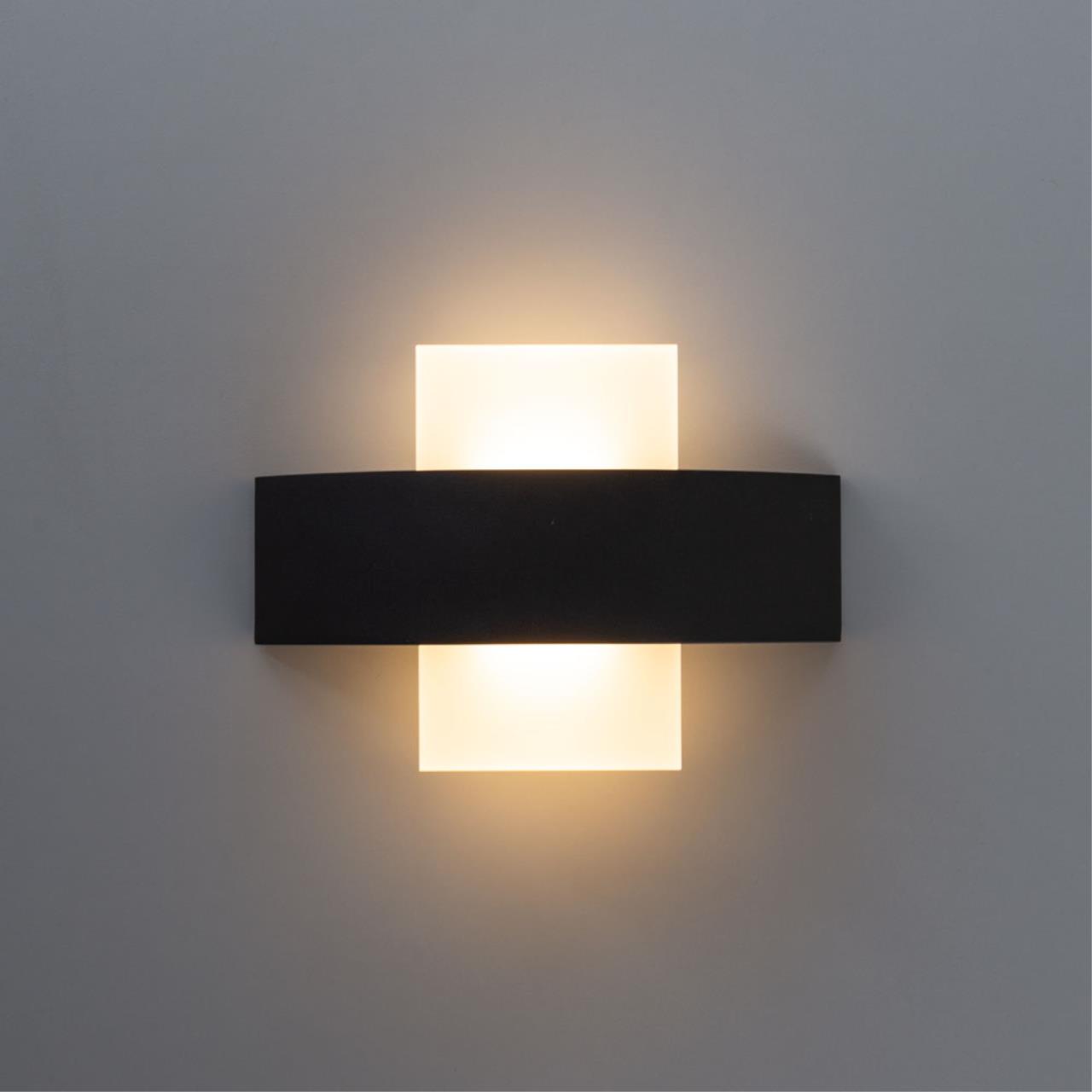 Уличный настенный светодиодный светильник Arte Lamp Croce A1444AP-1BK — фото 2