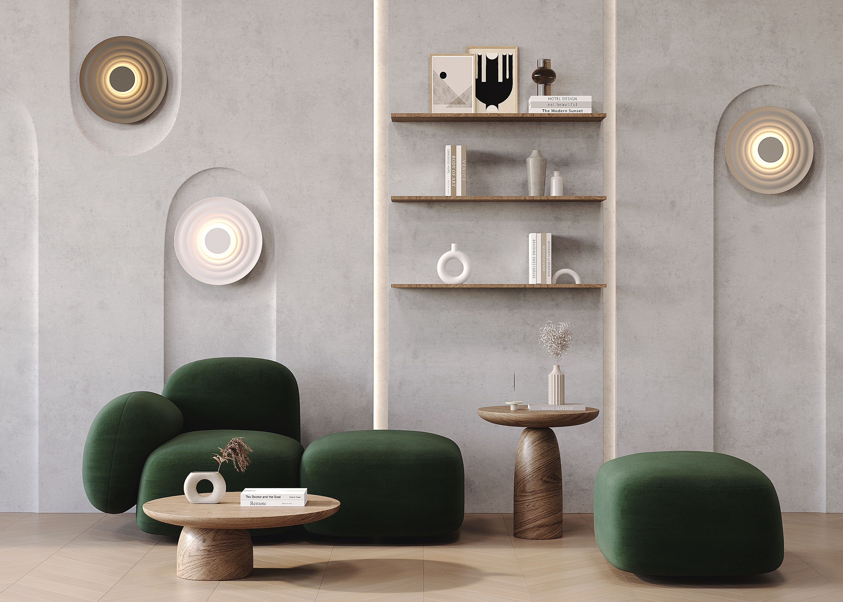 Дополнительная картинка Настенный светильник (бра) Maytoni MOD400WL-L5W3K