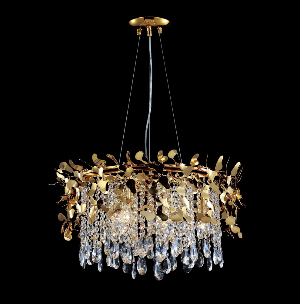 люстра crystal lux romeo sp6 gold d600 crystal lux 2831/306, доставка по Казахстану 