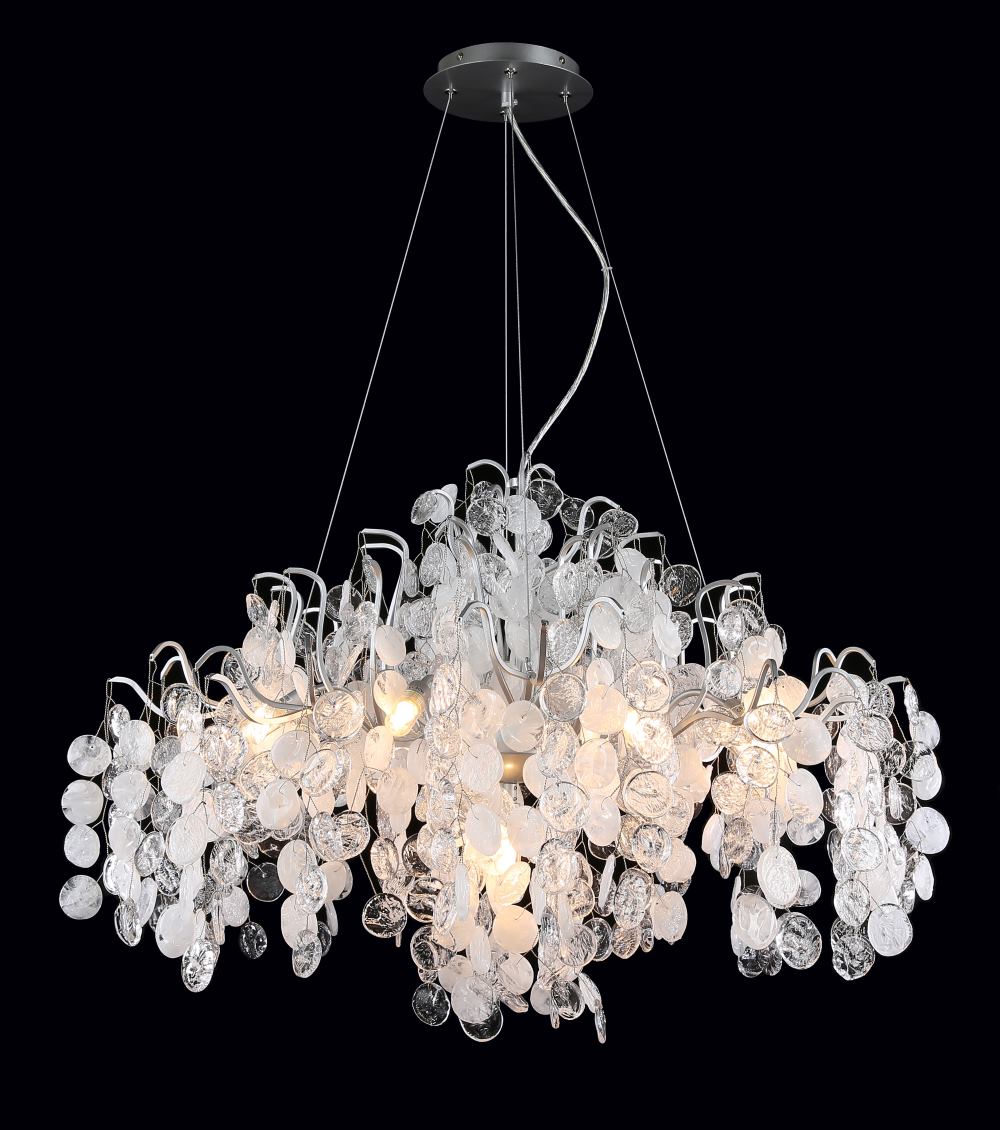 Картинка Люстра Crystal Lux TENERIFE SP9 SILVER Crystal Lux 3181/309