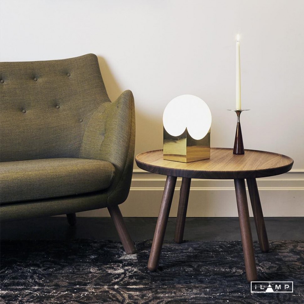 Картинка Настольный светильник iLamp GOLDEN 10213T/1-D200 MATT GOLD&WHITE