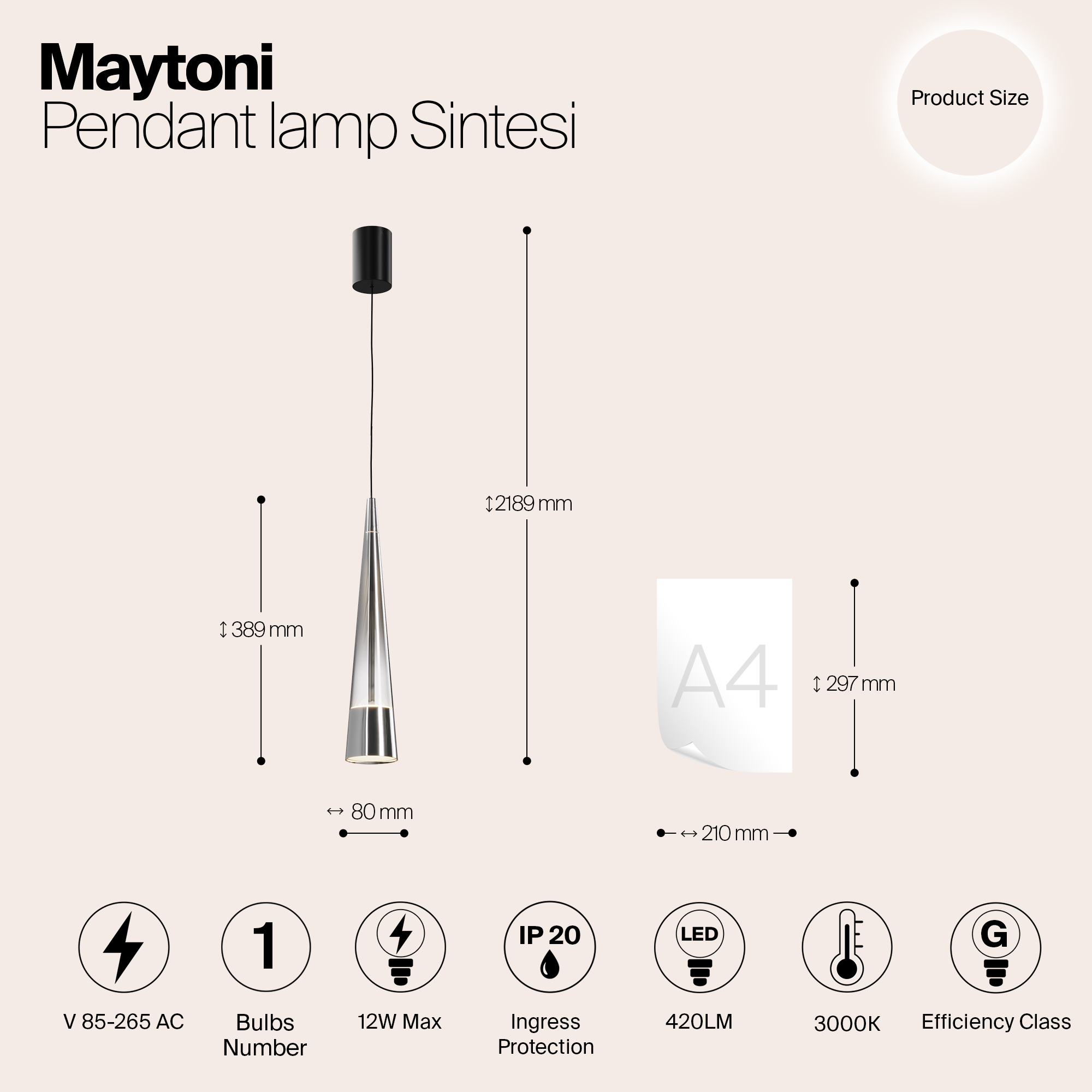 Дополнительная картинка Подвесной светильник Maytoni P090PL-L12CH3K