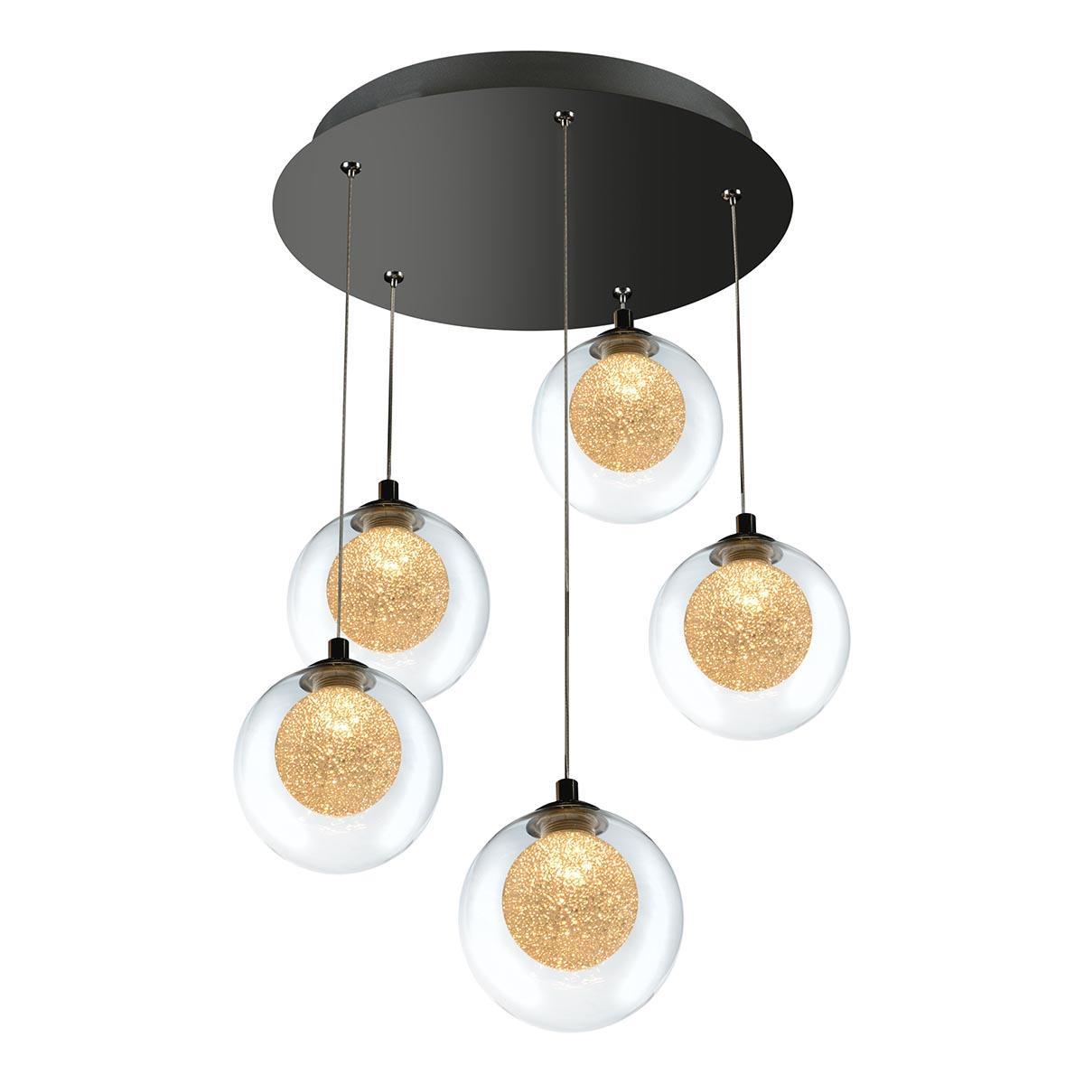 Картинка Подвесная светодиодная люстра iLedex Oblivion C4457-5R CR