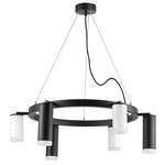 lr0168733630 подвесной светильник rullo 6х50w gu10 черный/белый (571016+214487-3+214436-3+202430-6), доставка по Казахстану 