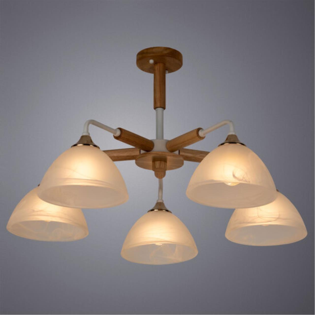 Дополнительная картинка Потолочная люстра Arte Lamp Matthew A5032PL-5BR