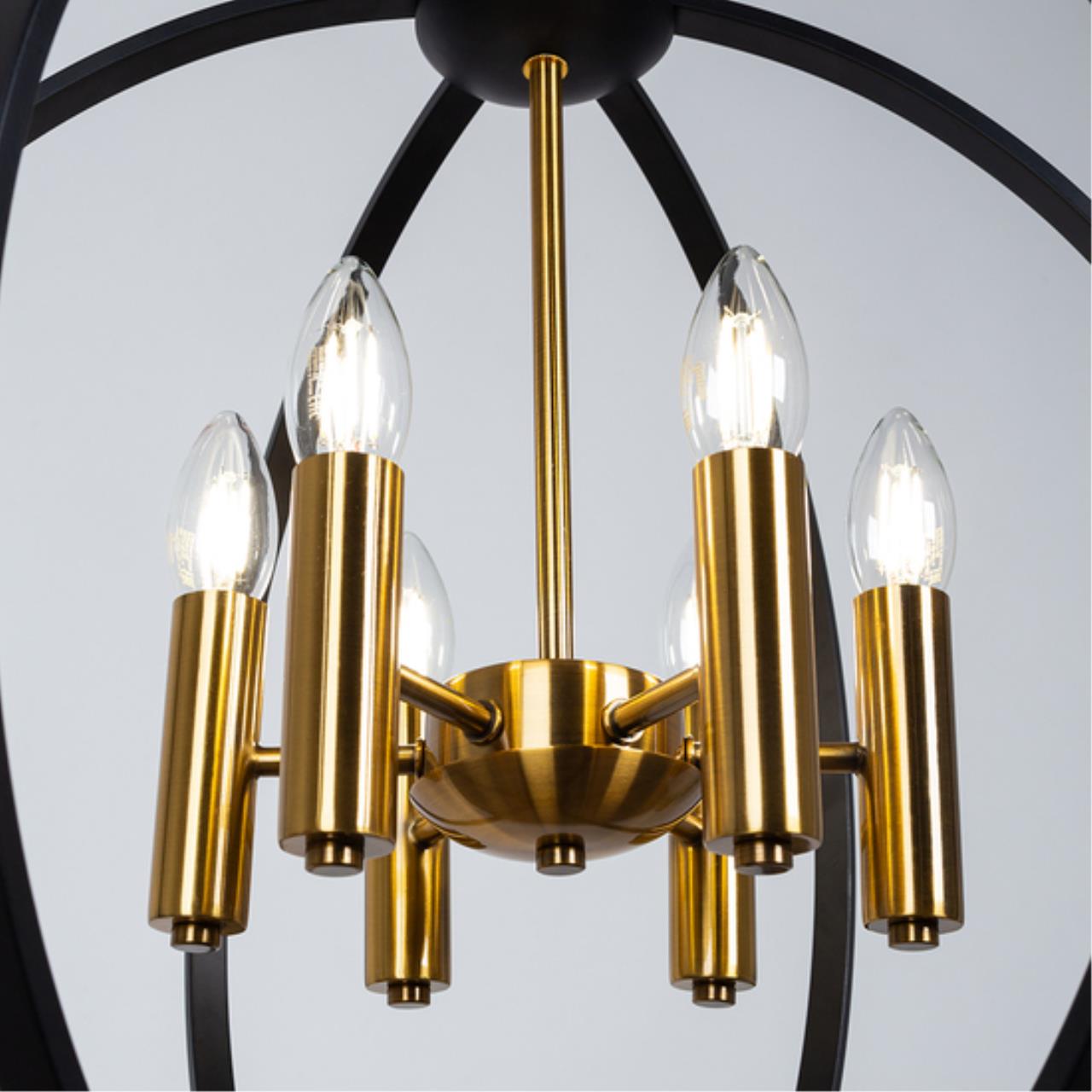 Картинка Подвесной светильник Arte Lamp CASTULA A7013SP-6BK