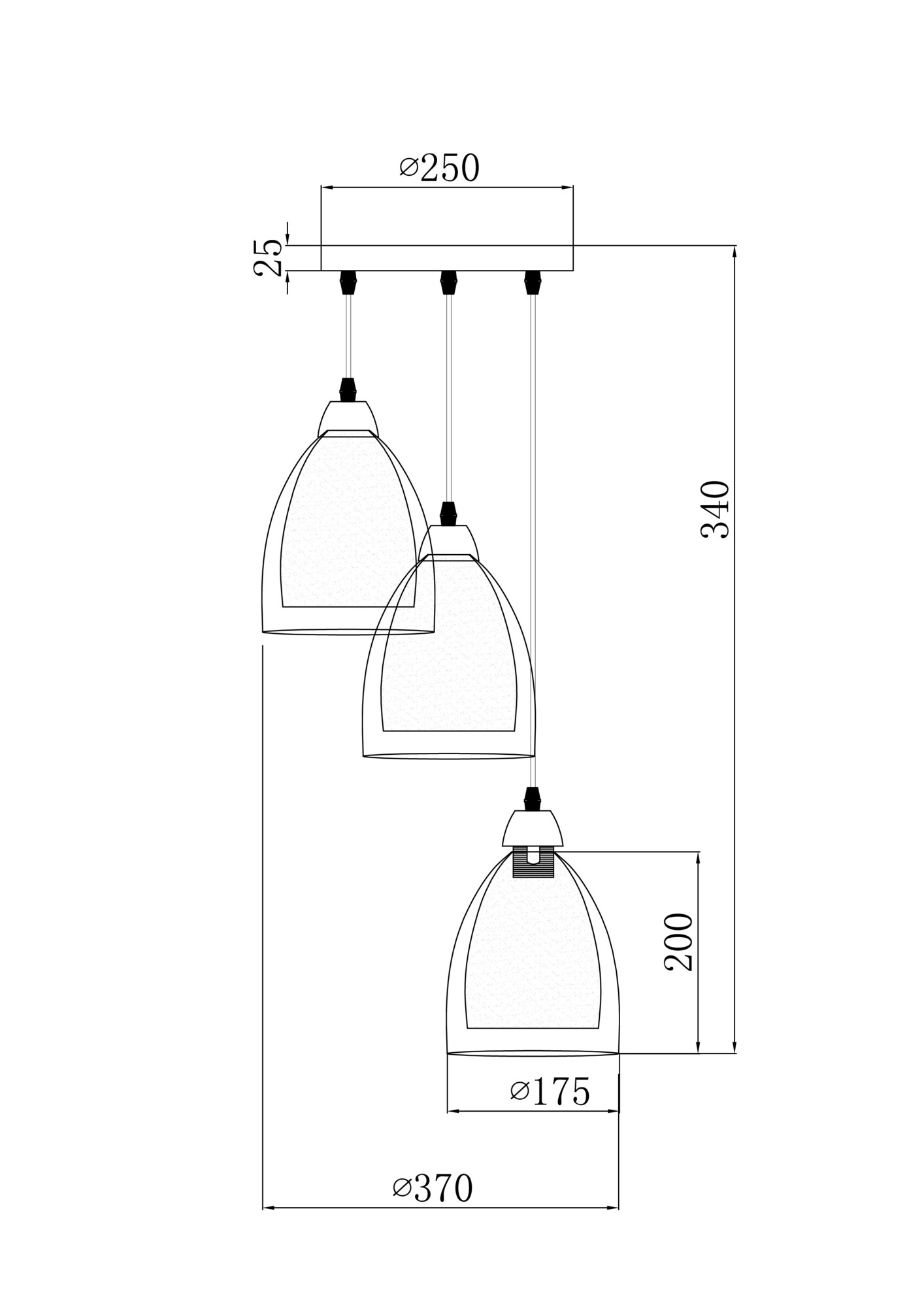 Дополнительная картинка Подвесной светильник Freya FR5375PL-03CH2