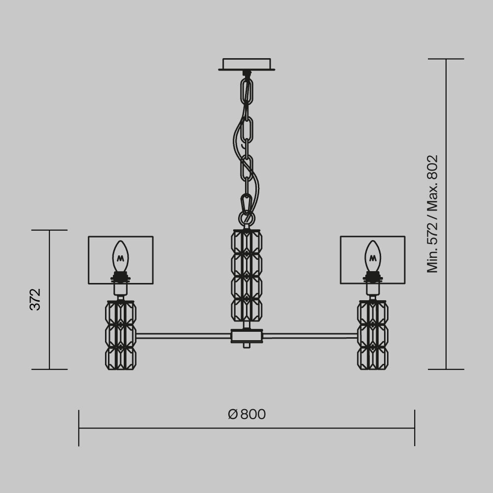 Дополнительная картинка Подвесная люстра Maytoni Talento DIA008PL-07CH