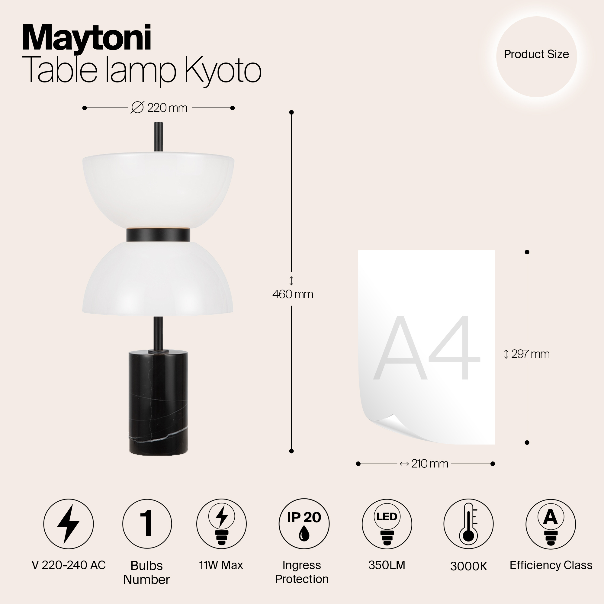Дополнительная картинка Настольный светильник Maytoni MOD178TL-L11B3K