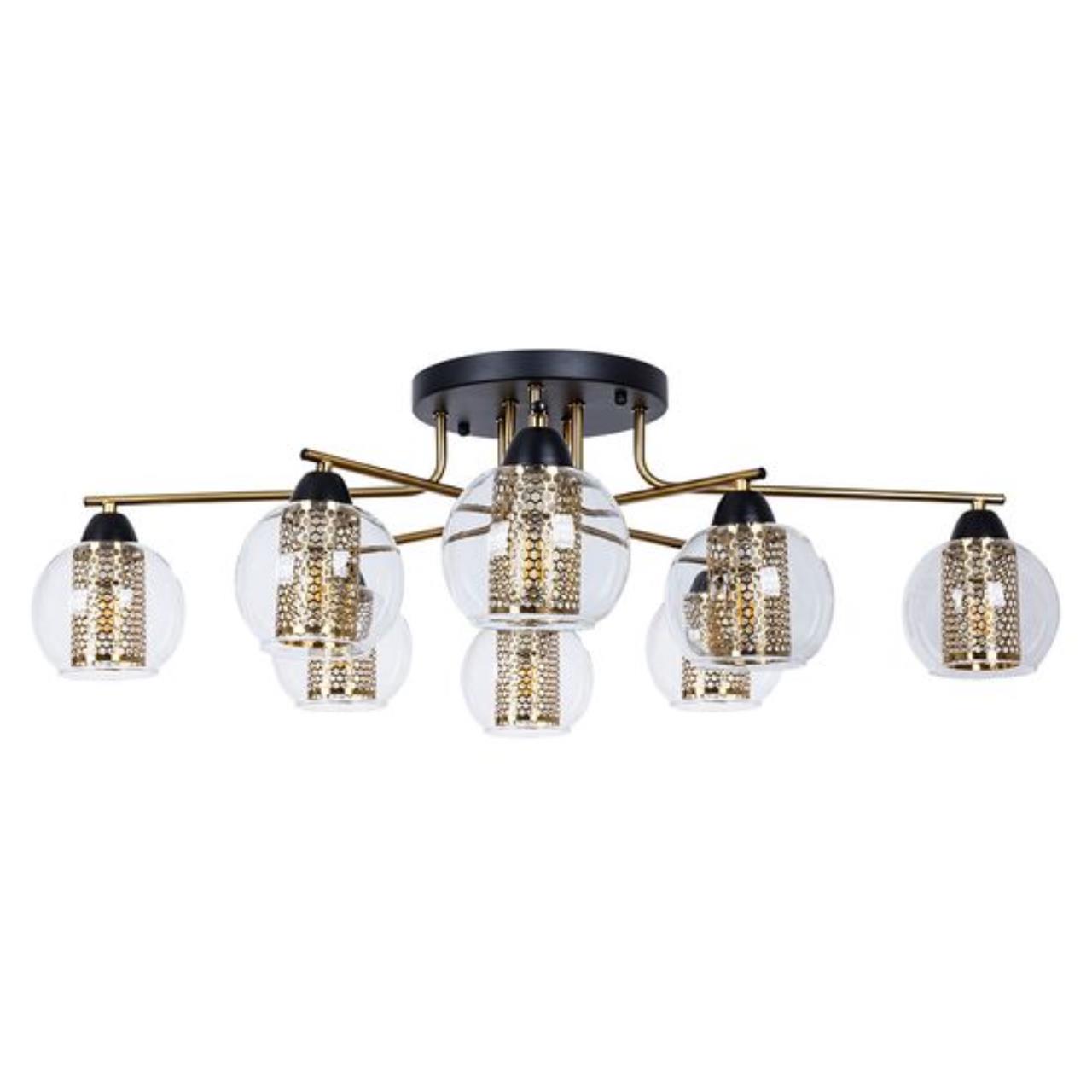 Потолочные Потолочный светильник Arte Lamp MANCHESTER A7045PL-8BK, доставка по Казахстану 