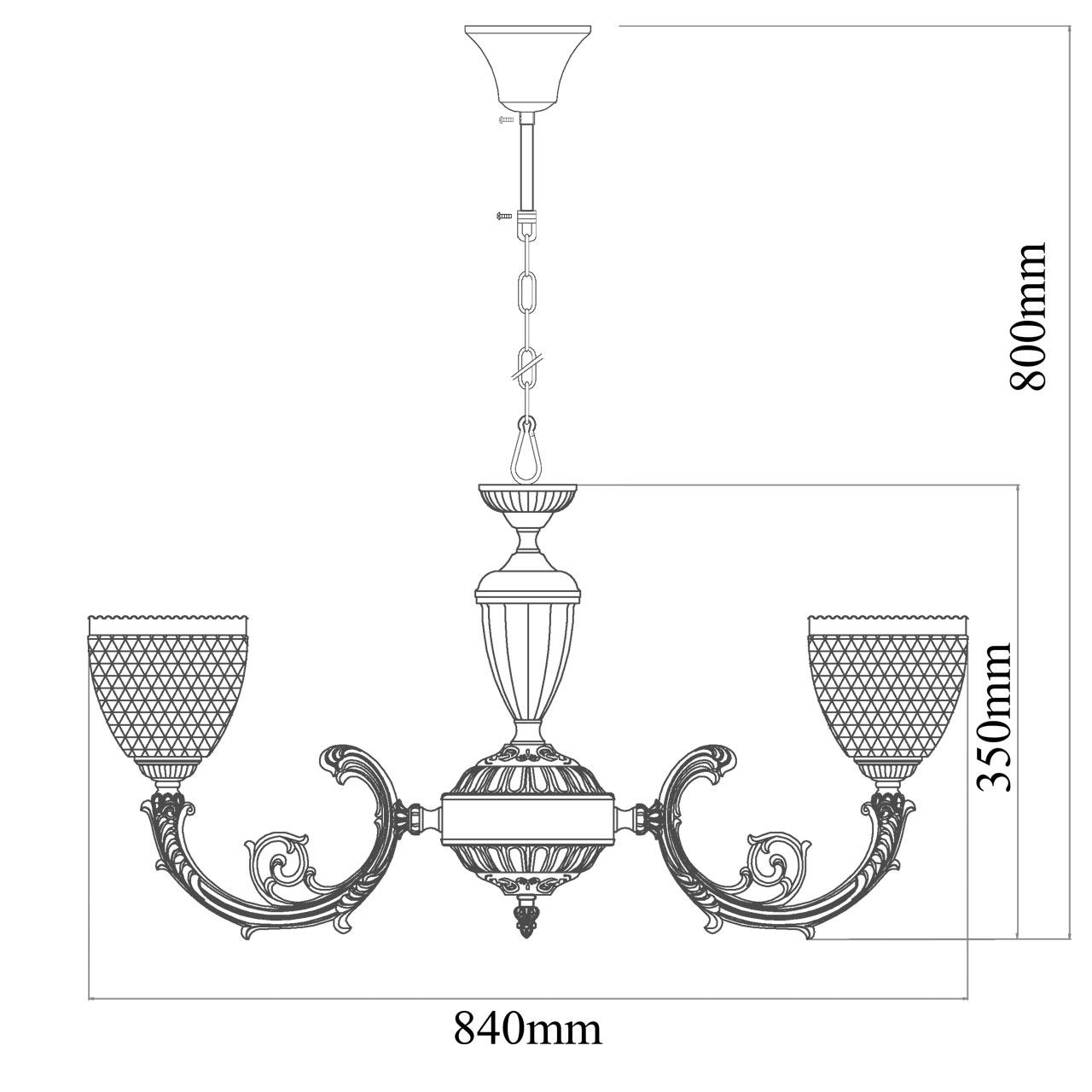 Дополнительная картинка Подвесная люстра MW-Light Фелиция 114010308