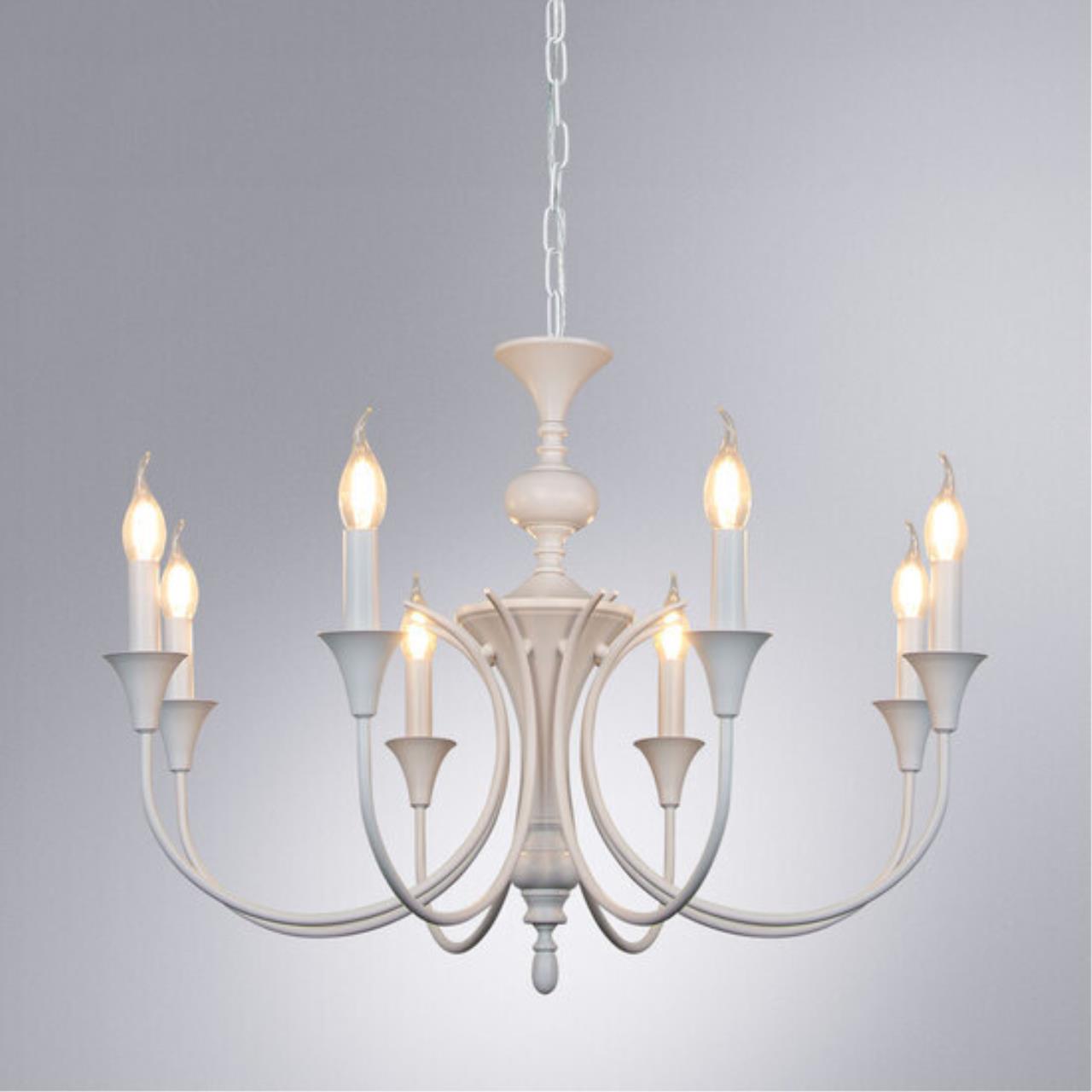 Дополнительная картинка Подвесная люстра Arte Lamp COLLINETTA A4094LM-8WH