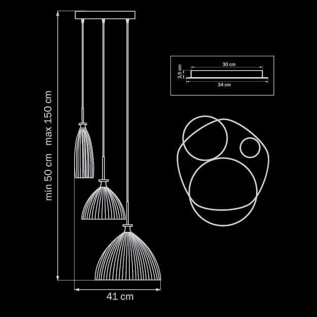 Дополнительная картинка Подвесная люстра Lightstar Simple Light 810 810130