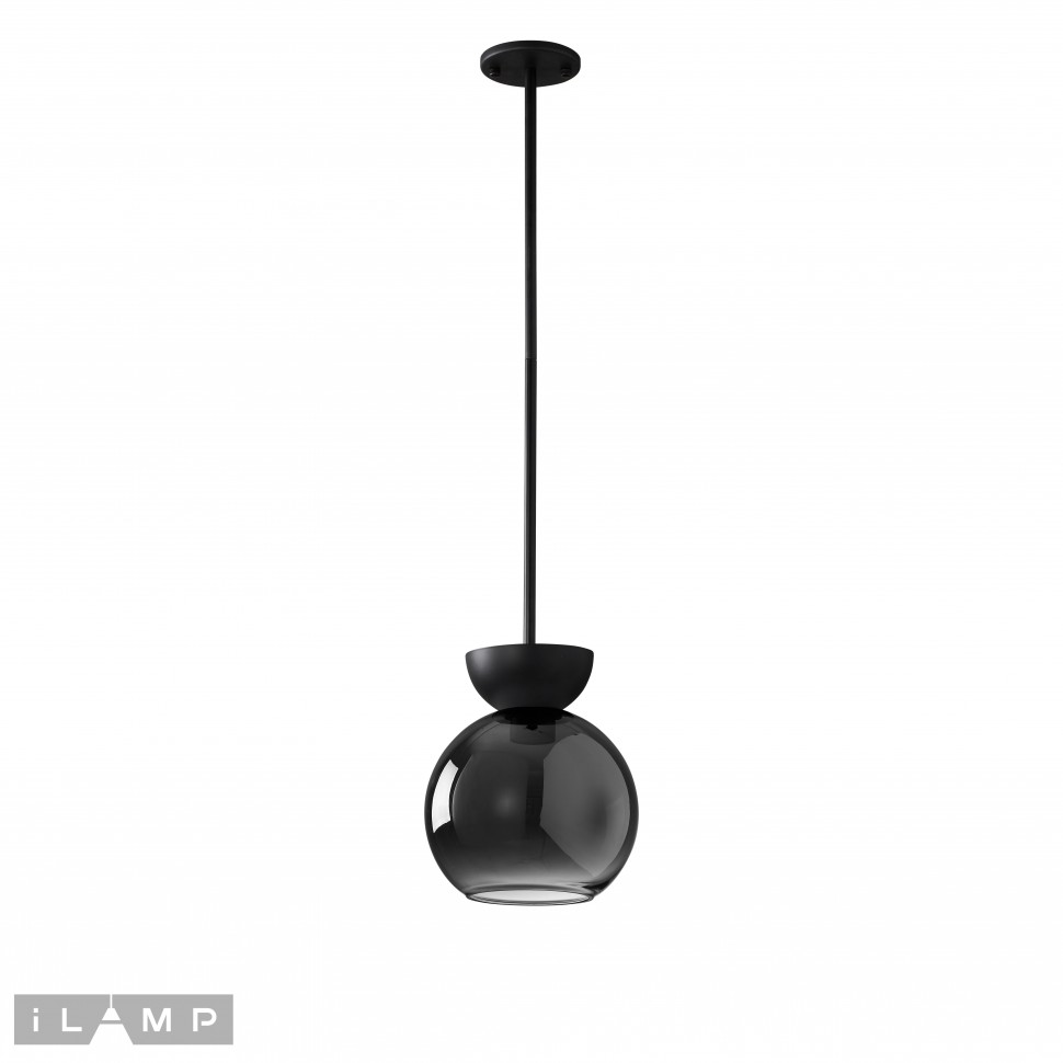 Картинка Светильник подвесной iLamp Mono P6079-1 BK+SM