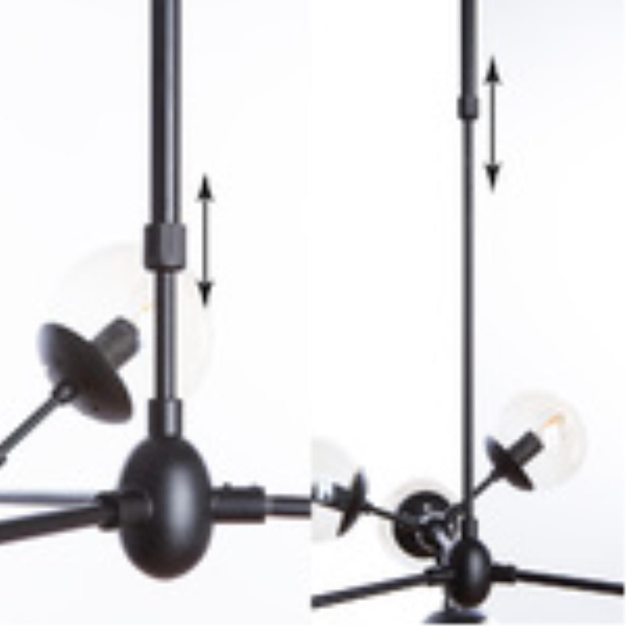 Дополнительная картинка Подвесная люстра Arte Lamp BOLLA A1664SP-12BK