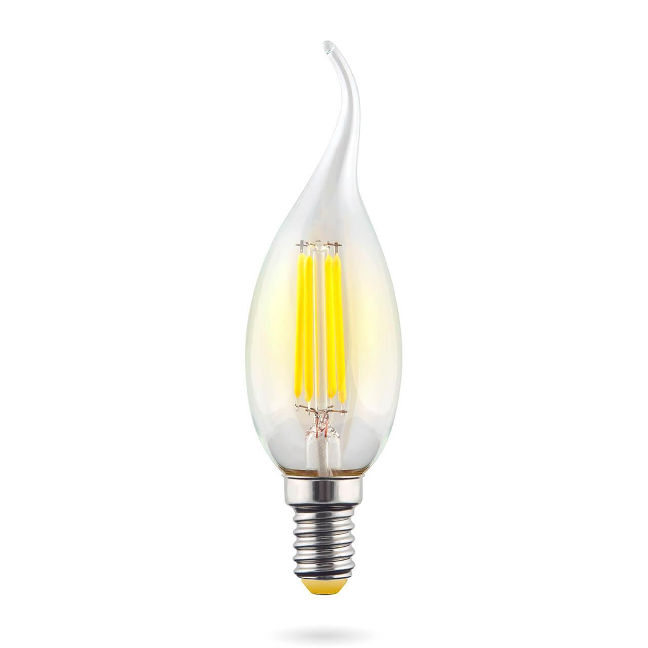 Дополнительная картинка Лампа светодиодная филаментная Voltega E14 6W 4000К прозрачная VG10-CW1E14cold6W-F 7018