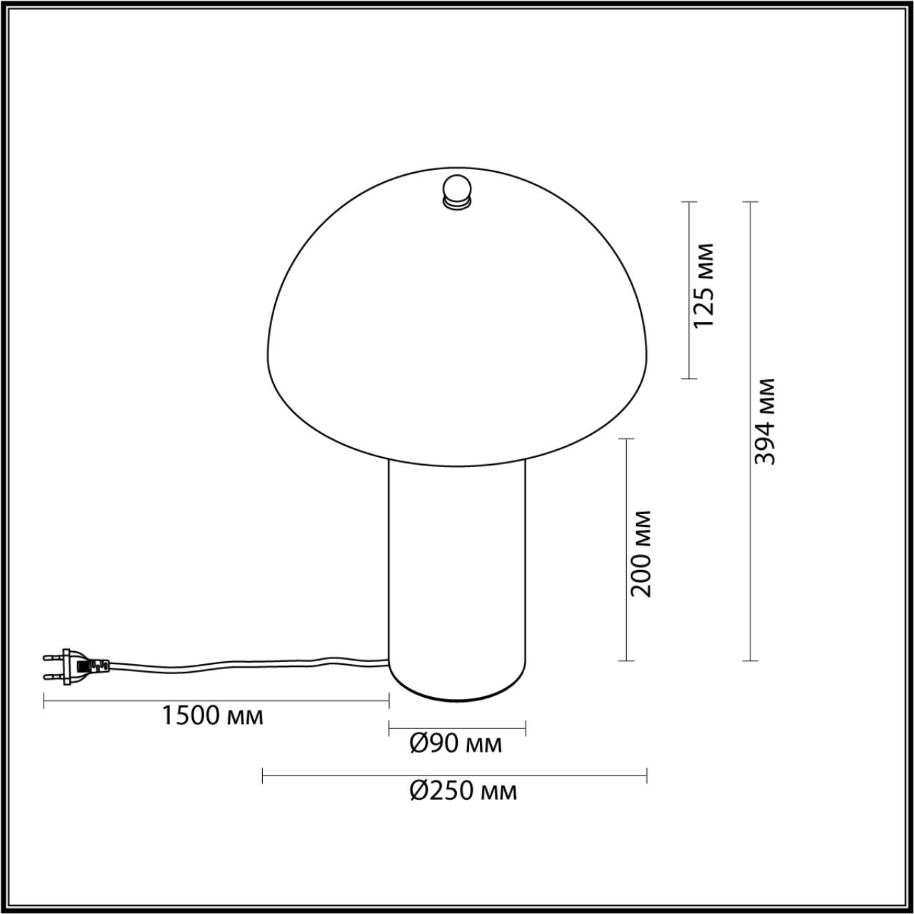 Картинка 7088/2T Odeon Light Настольный светильник с выкл RUFINA