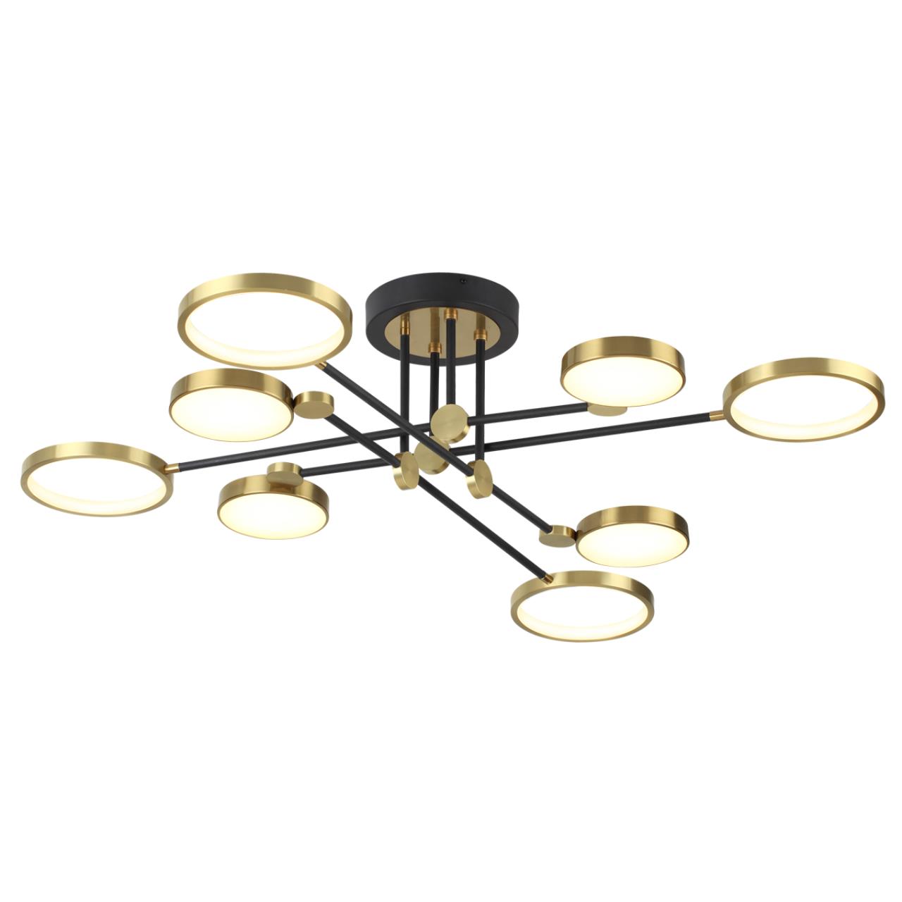 Картинка Потолочная светодиодная люстра Odeon Light Midcent Denzel 4320/75CL