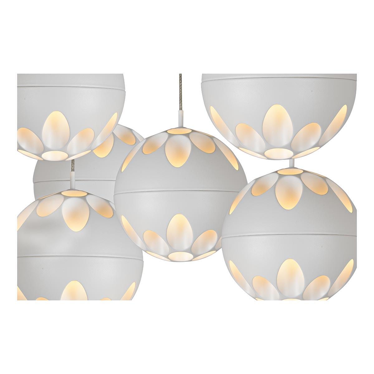 Картинка Подвесная светодиодная люстра iLedex Mob P1009-6 WH