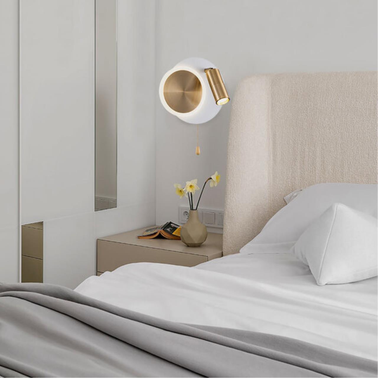 Настенный светильник Arte Lamp SYRMA A2213AP-2WH — фото 2