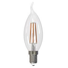Лампа светодиодная филаментная диммируемая  Uniel E14 9W 3000K прозрачная LED-CW35-9W/3000K/E14/CL/DIM GLA01TR купить в Алматы svet.kz