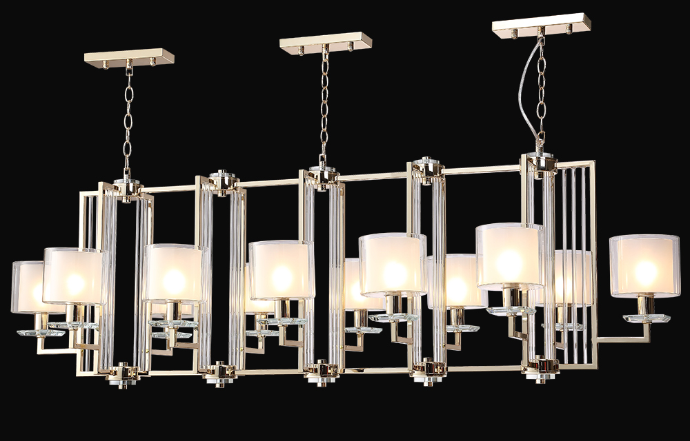 Дополнительная картинка Подвесной светильник Crystal Lux NICOLAS 3401/312L