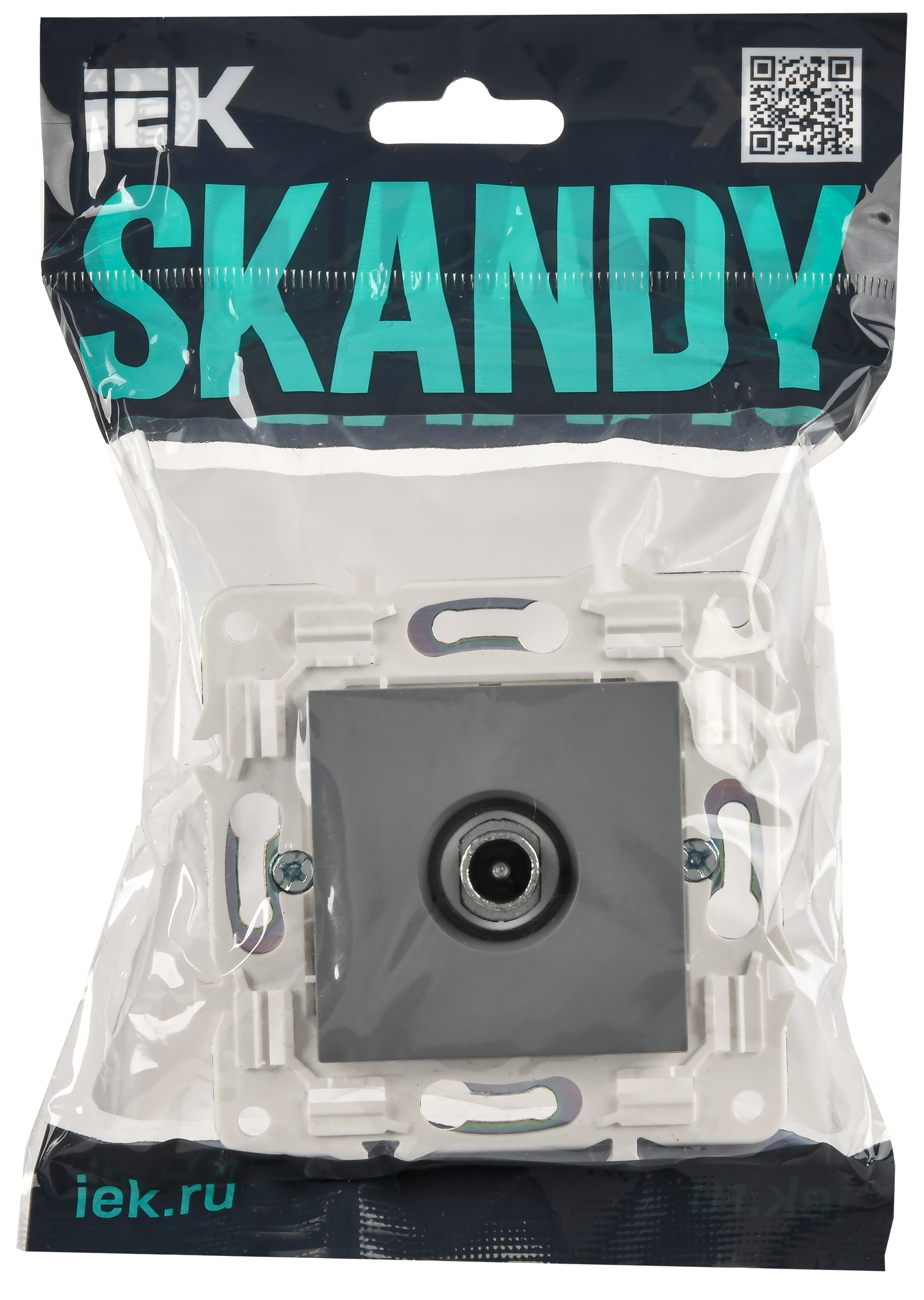 SKANDY Роз. TV проходная SK-A17Gr сер. IEK — фото 4