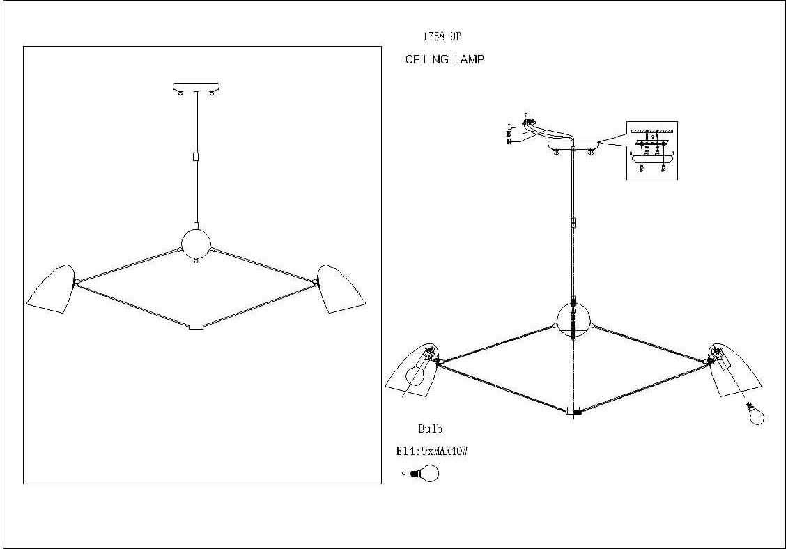 Картинка Подвесная люстра Favourite Humpen 1758-9P