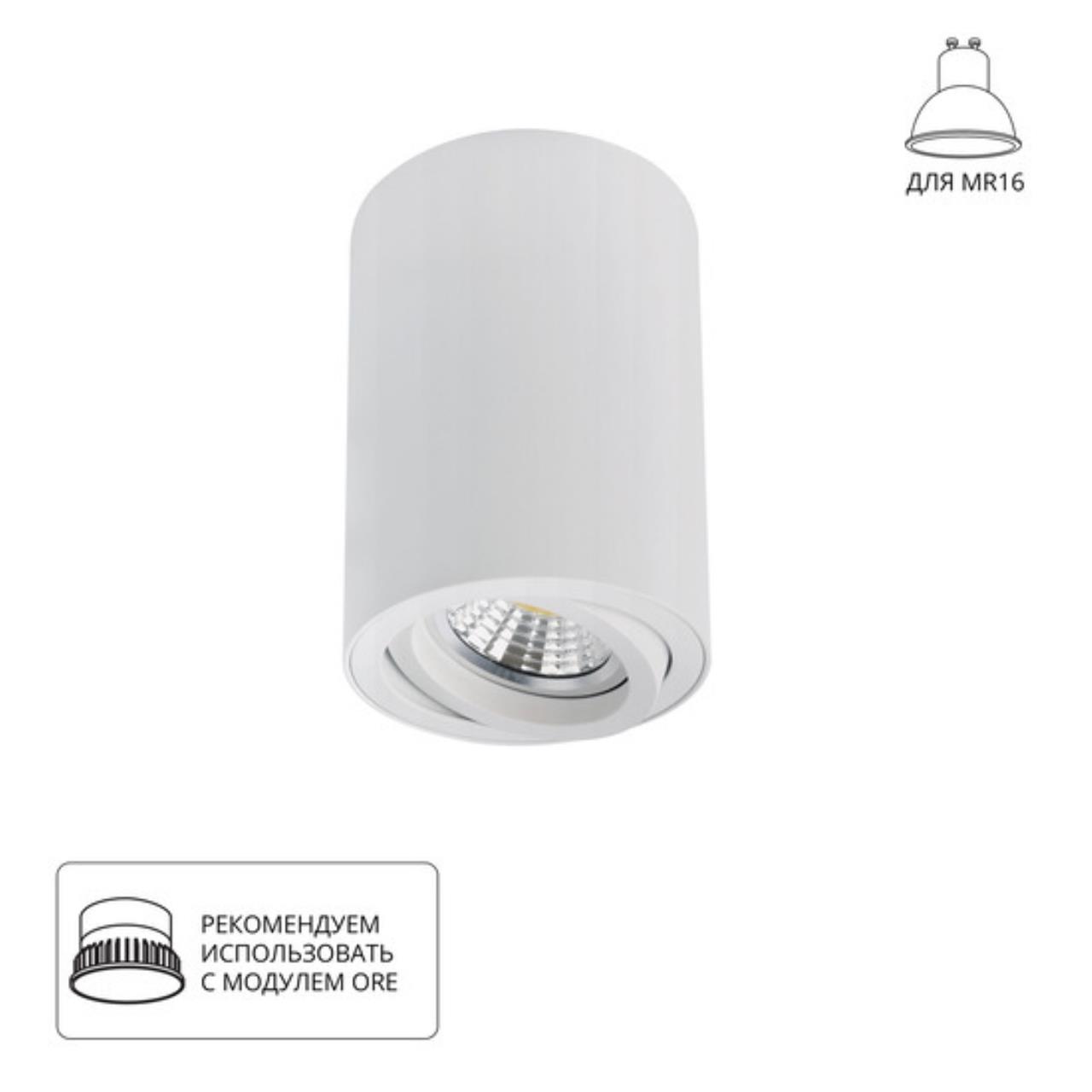 Картинка Точечный накладной светильник Arte Lamp SENTRY A1566PL-1WH