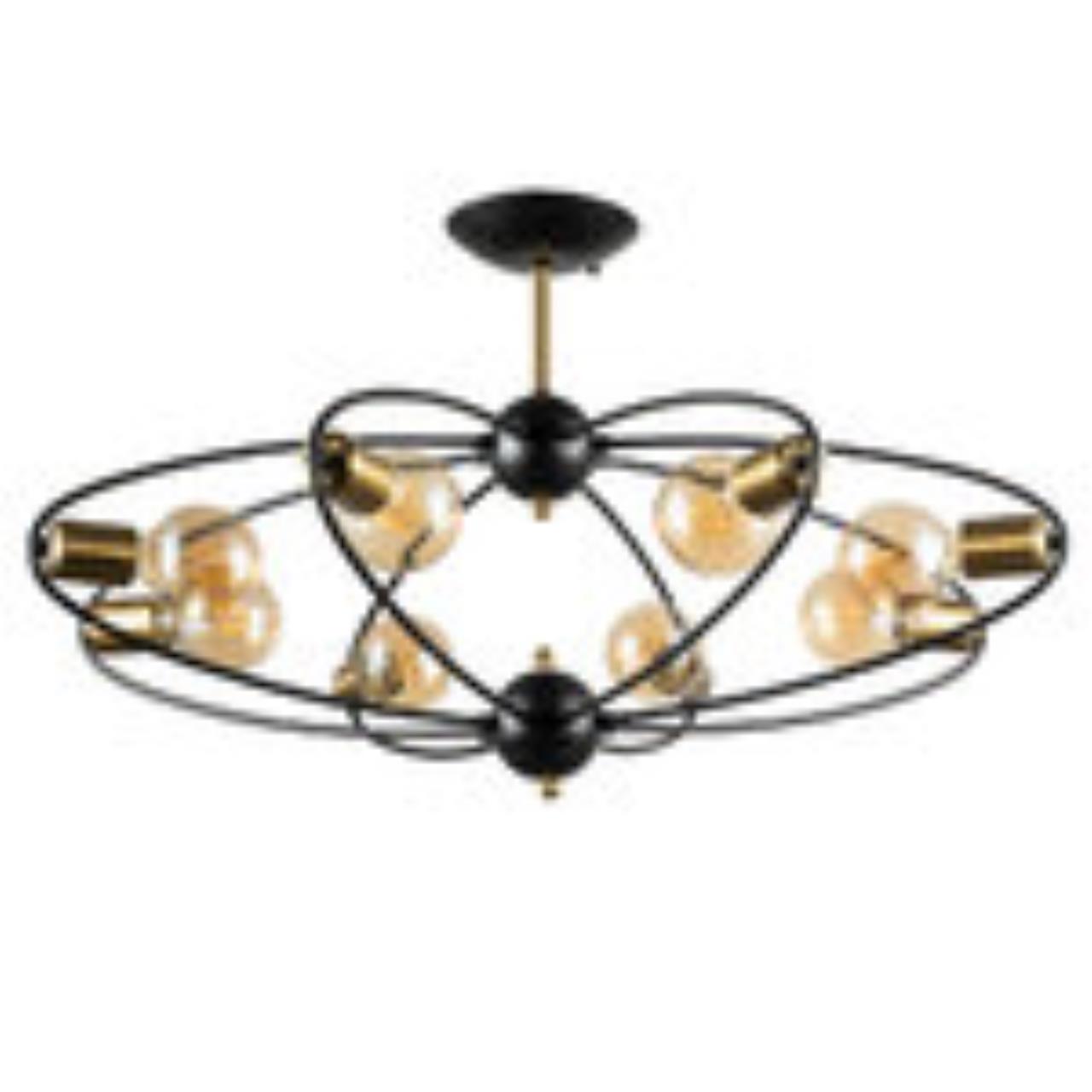 Дополнительная картинка Потолочная люстра Arte Lamp Glasgow A1963PL-8BK
