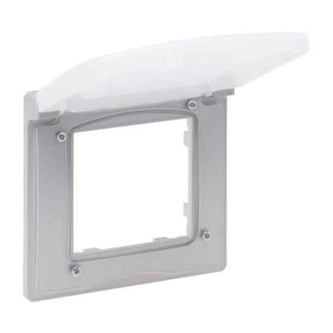 NILOE STEP Рамка 1 пост IP44, цвет Алюминий