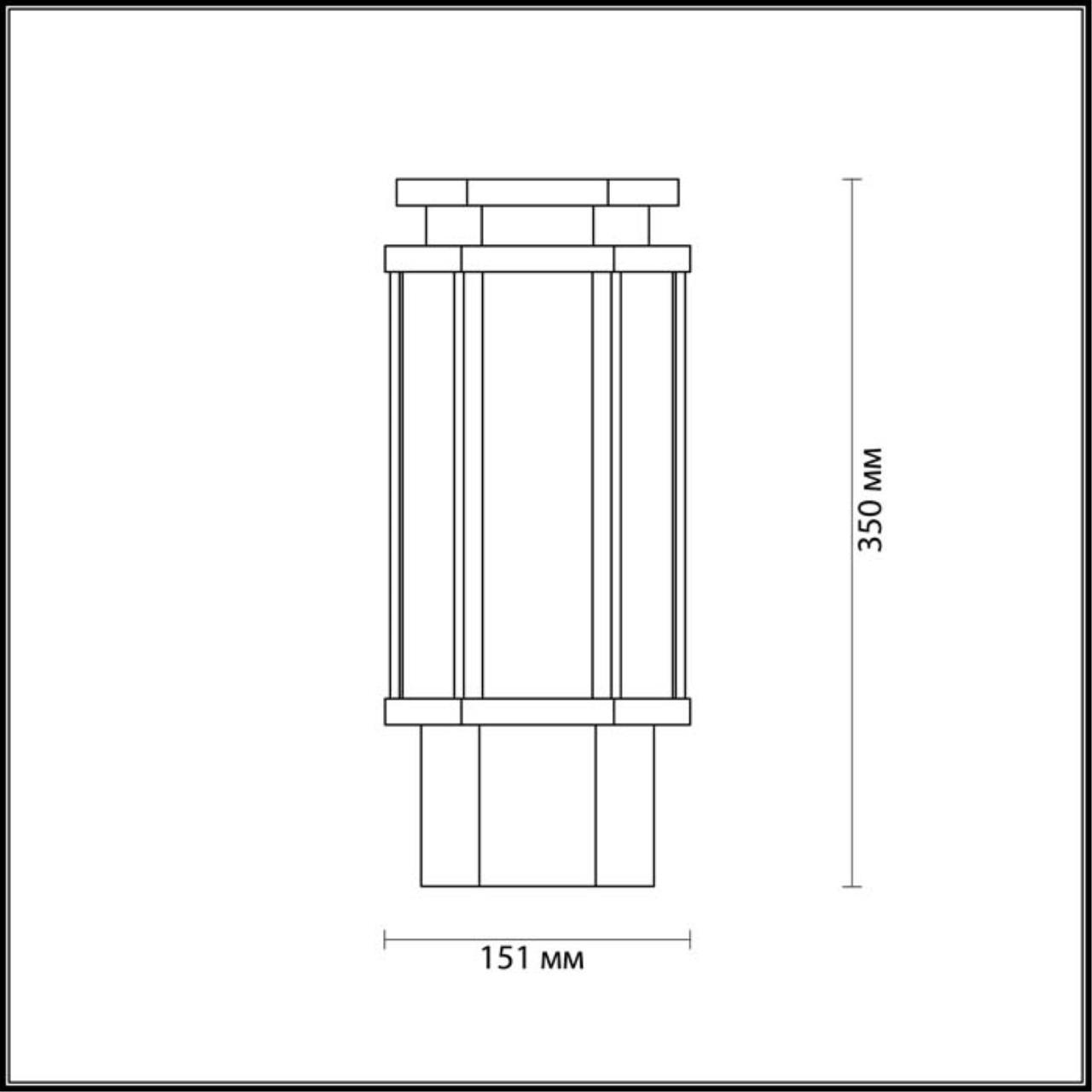 Дополнительная картинка Уличный светильник Odeon Light Nature Gino 4048/1B