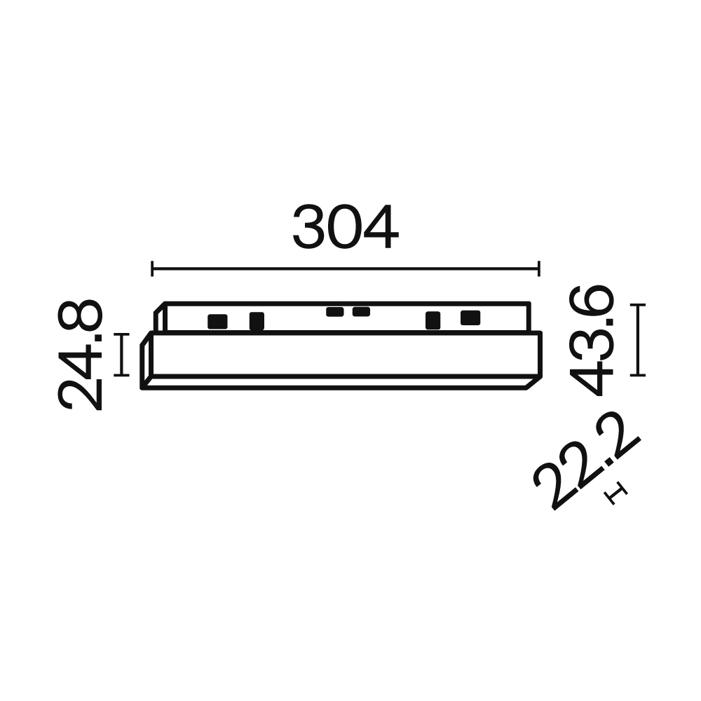 Дополнительная картинка Трековый светильник Technical TR030-2-12W3K-B
