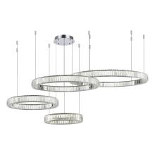 sl1622.103.04 светильник подвесной st-luce хром/прозрачный led 1*190w 4000k tivoli, доставка по Казахстану 