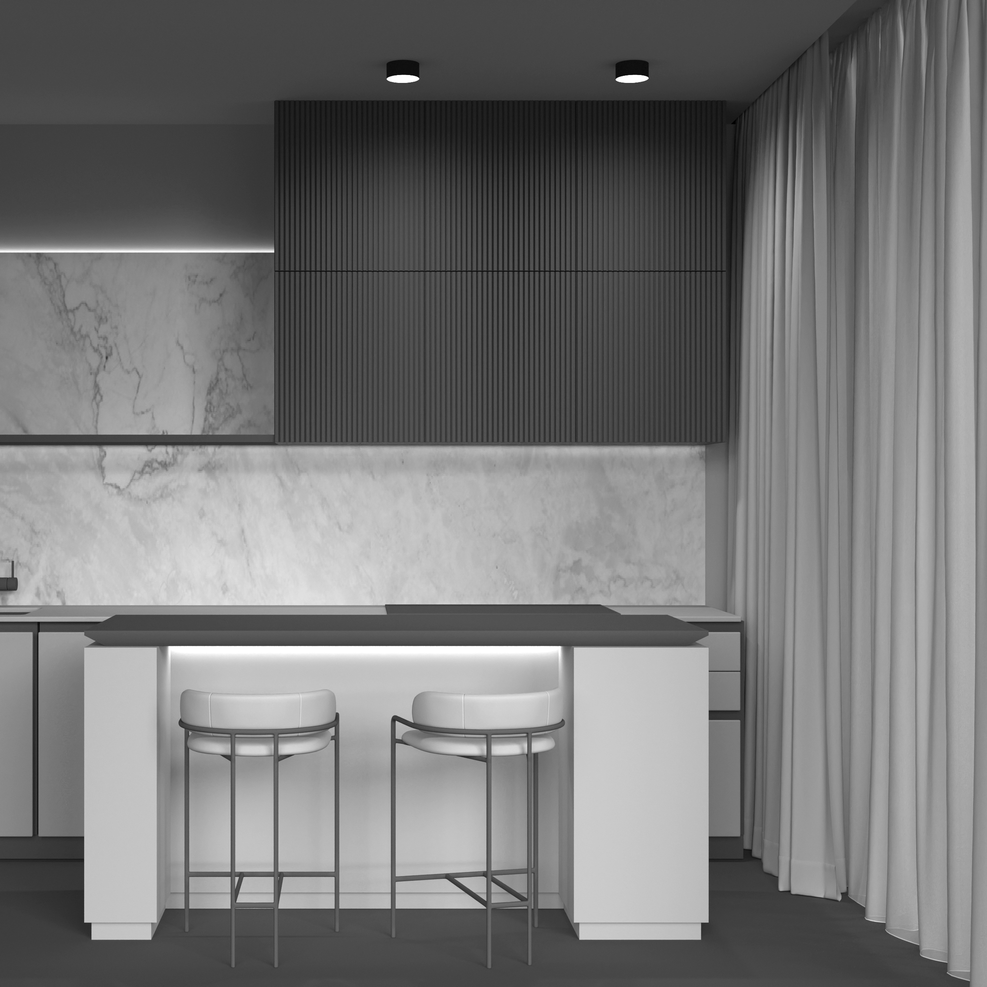 Картинка Потолочный светодиодный светильник Maytoni Zon C032CL-L12B4K