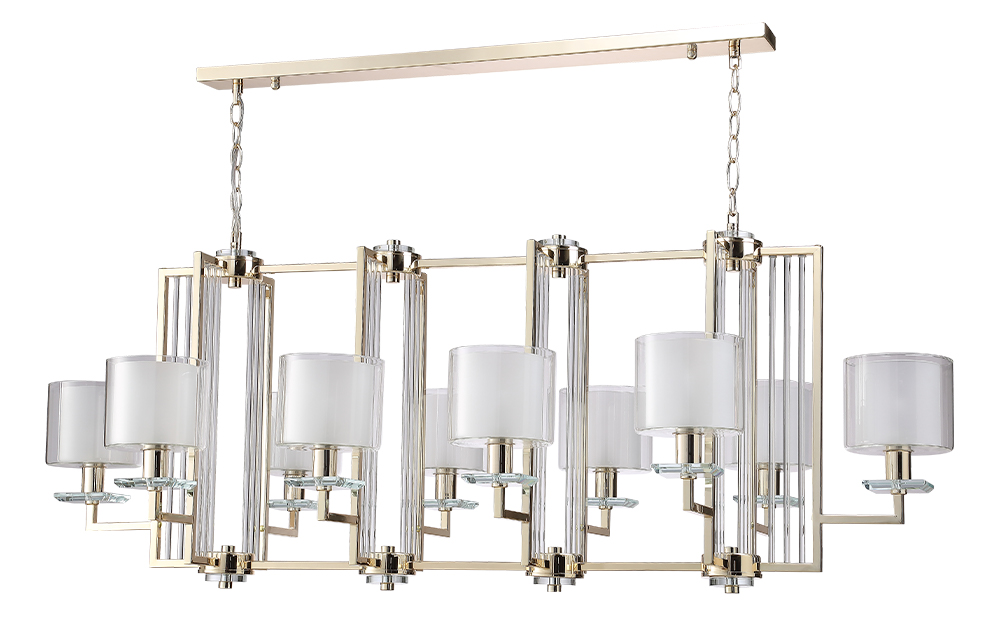люстры люстры crystal lux nicolas sp10 l1300 gold/white 3401/310l, доставка по Казахстану 