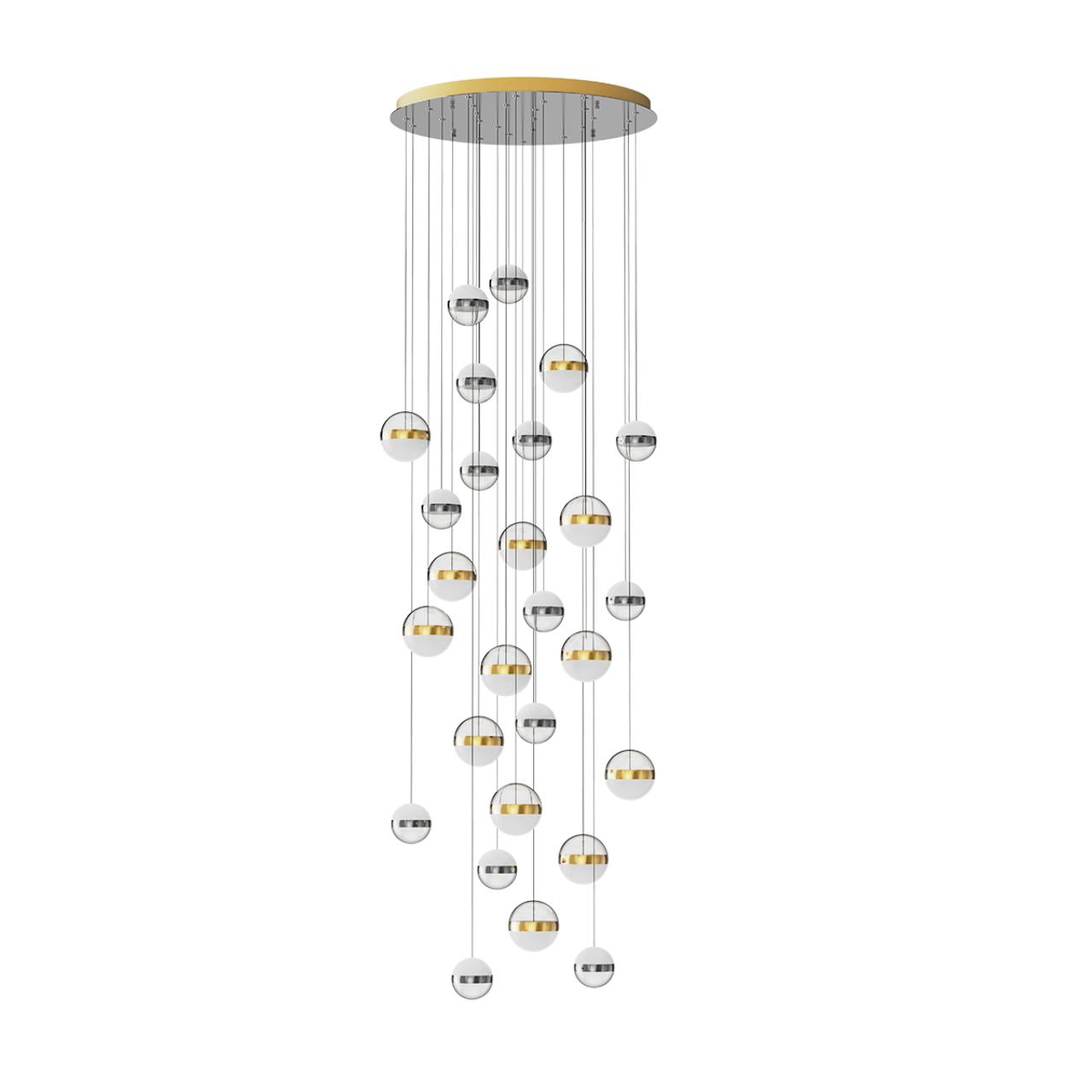 люстры 5037/232l l-vision odl24 389 подвесной светильник led 232w 4000k 11250лм roni, доставка по Казахстану 