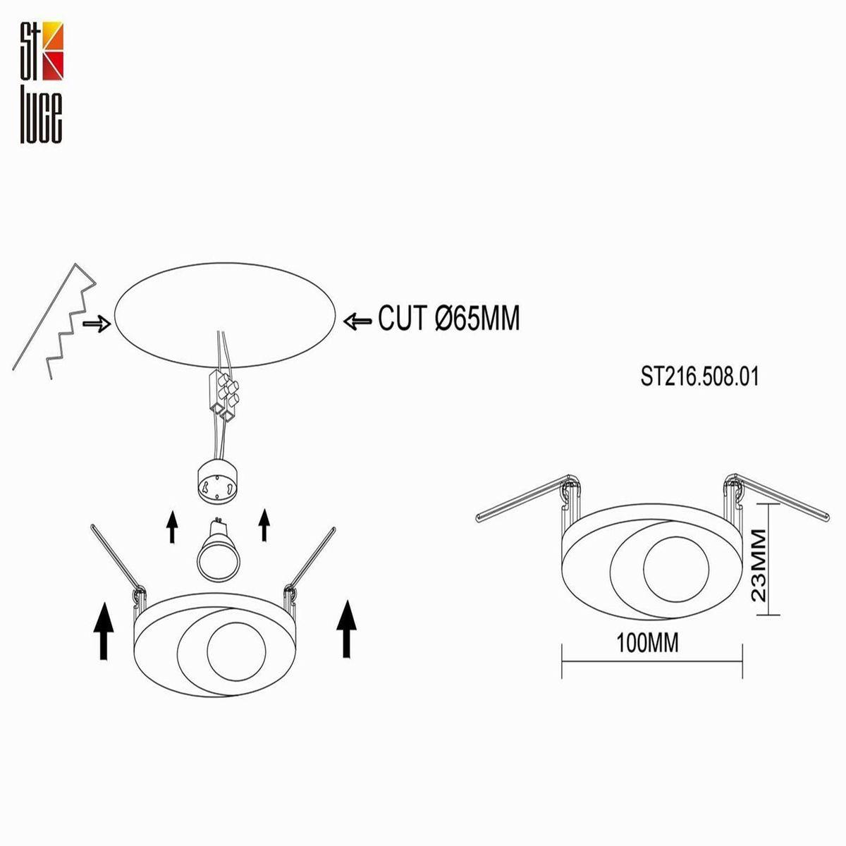 Картинка Встраиваемый светильник ST Luce ST216.508.01