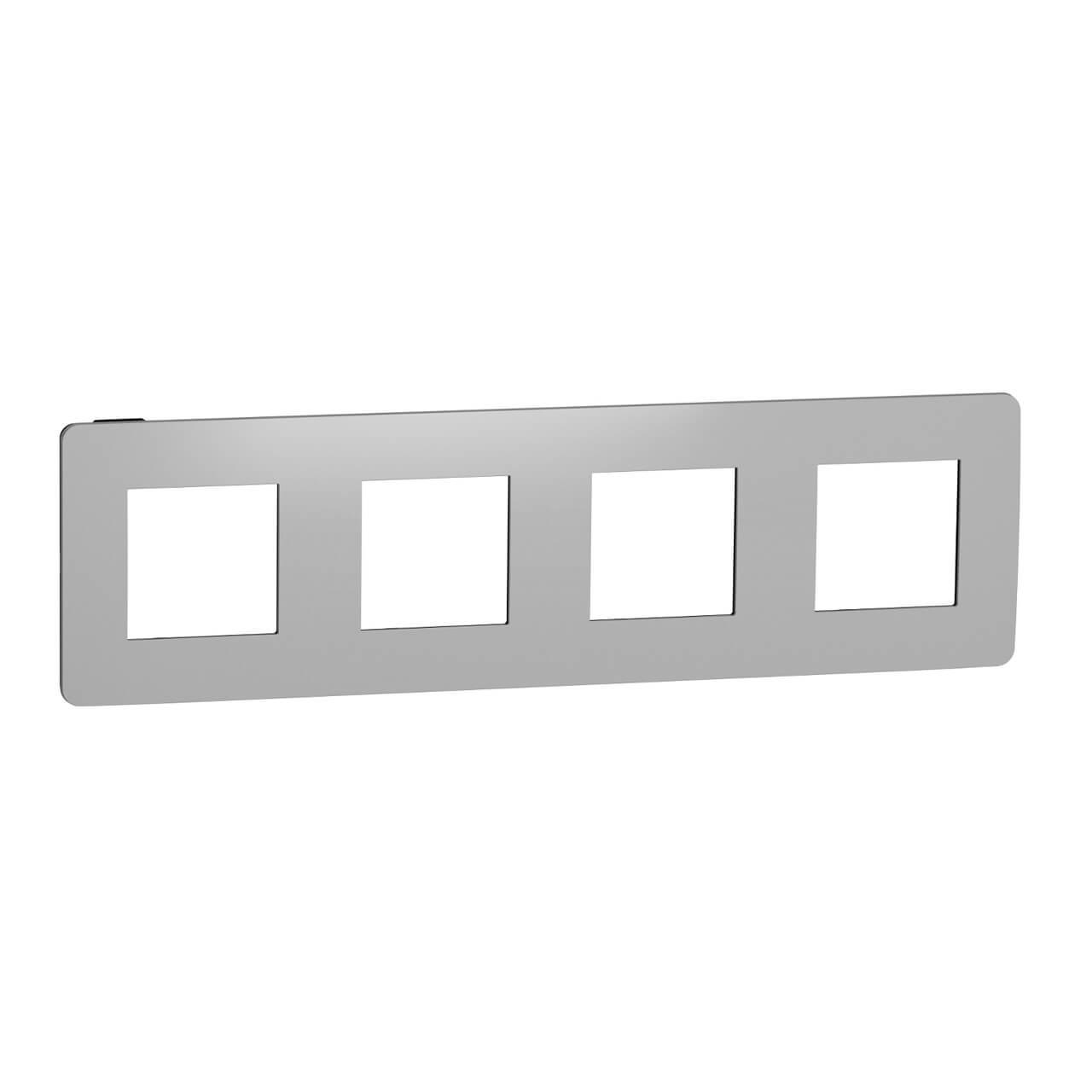 Рамка 4-постовая Schneider Electric Unica New NU280856