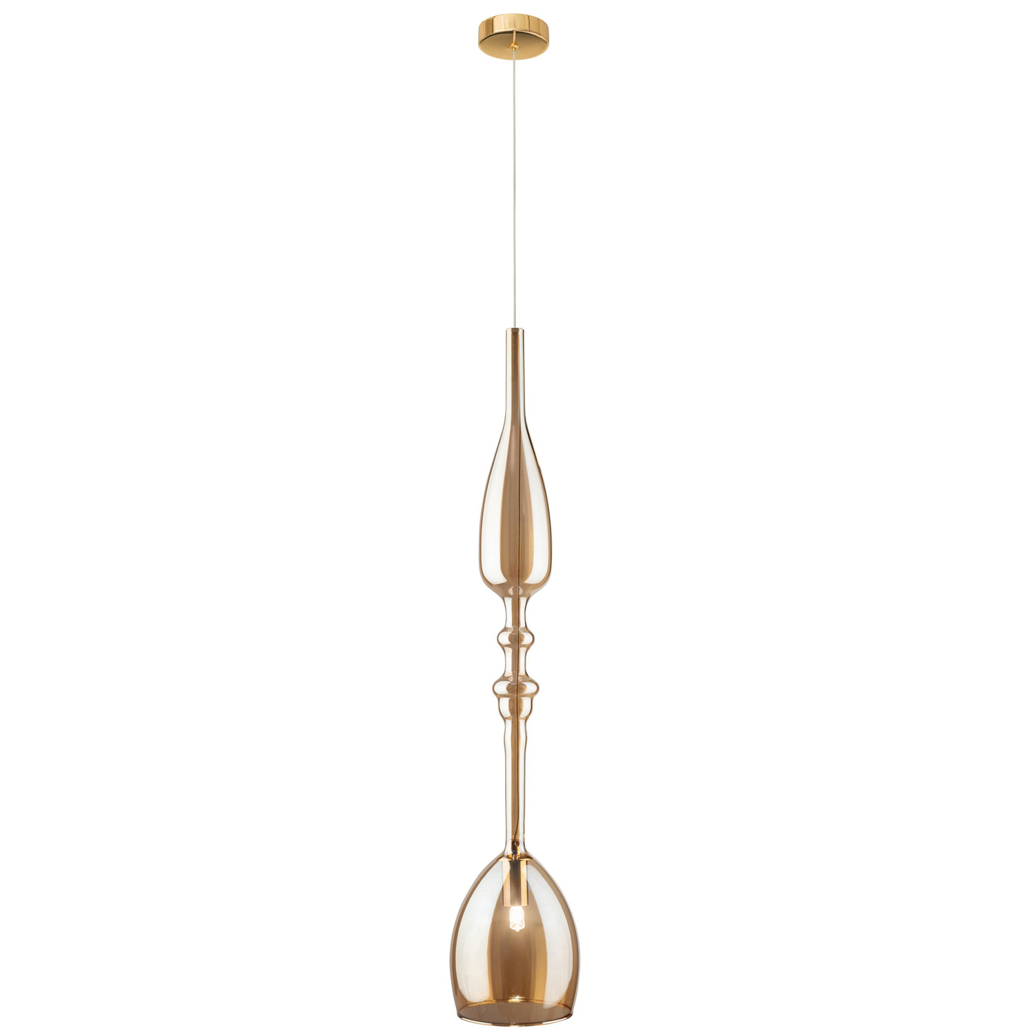 Картинка Светильник подвесной Crystal Lux LUX NEW SP1 C AMBER Crystal Lux 2263/211