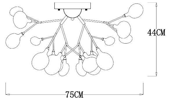 Картинка Потолочный светильник Arte Lamp Candy A7274PL-27WH