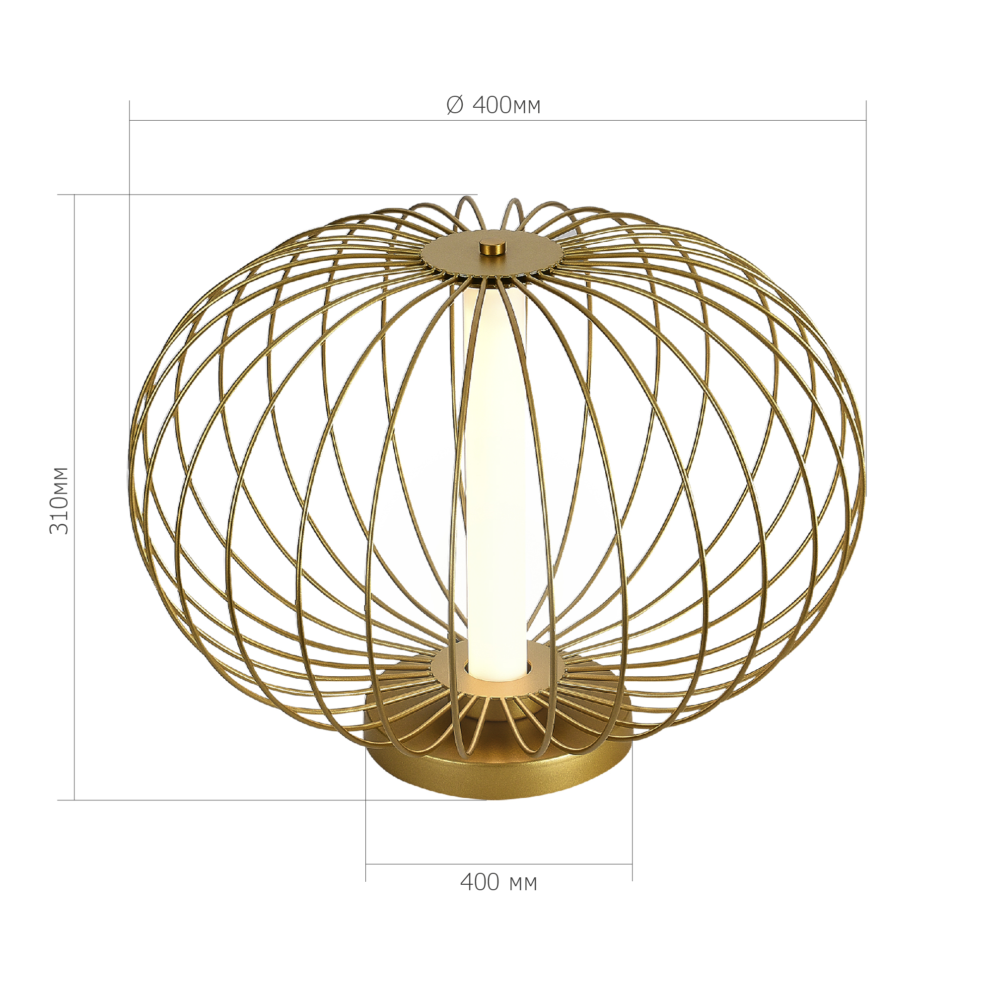 Картинка SL6124.204.01 Прикроватная лампа ST-Luce Золотистый/Золотистый LED 1*10W 3000K Металл 3.8 кг овал   