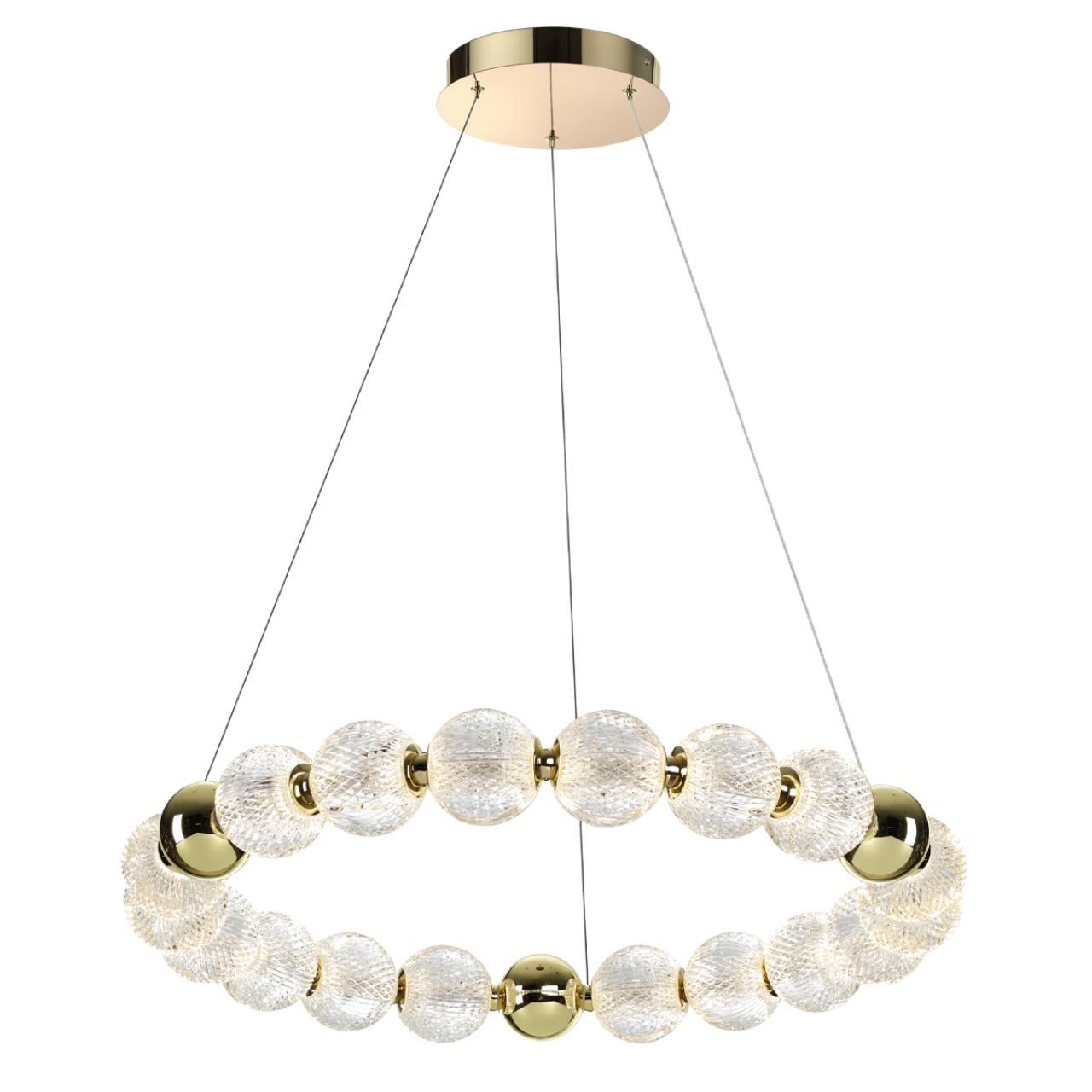 люстры 5008/60l l-vision odl24 463 подвесной светильник led 60w 4000k 5058лм crystal, доставка по Казахстану 