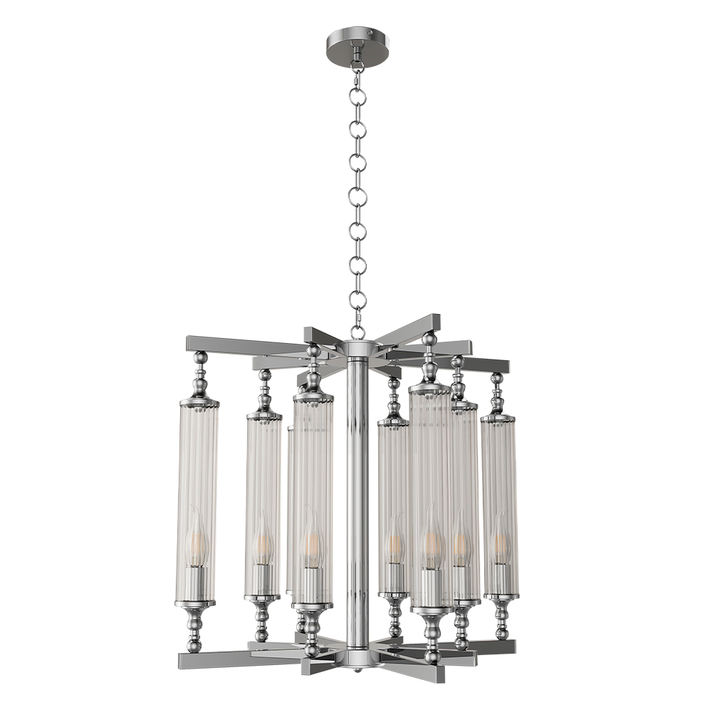 люстры люстра crystal lux tomas sp8 d650 chrome crystal lux 3671/308d, доставка по Казахстану 