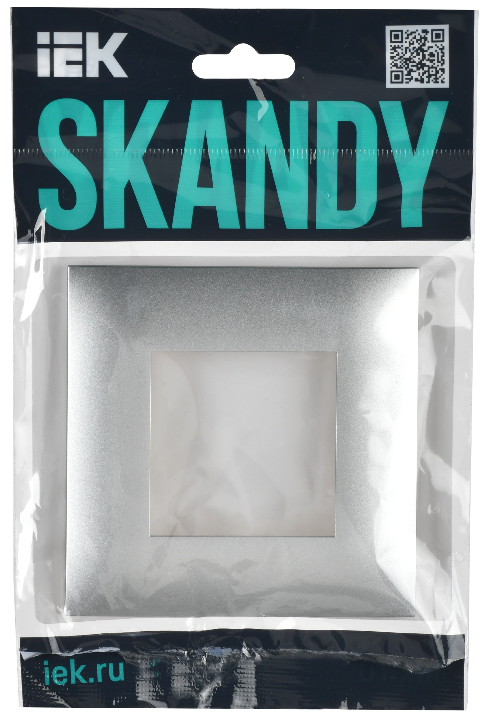 SKANDY Рамка 1-мест. SK-F01S сереб. IEK — фото 5