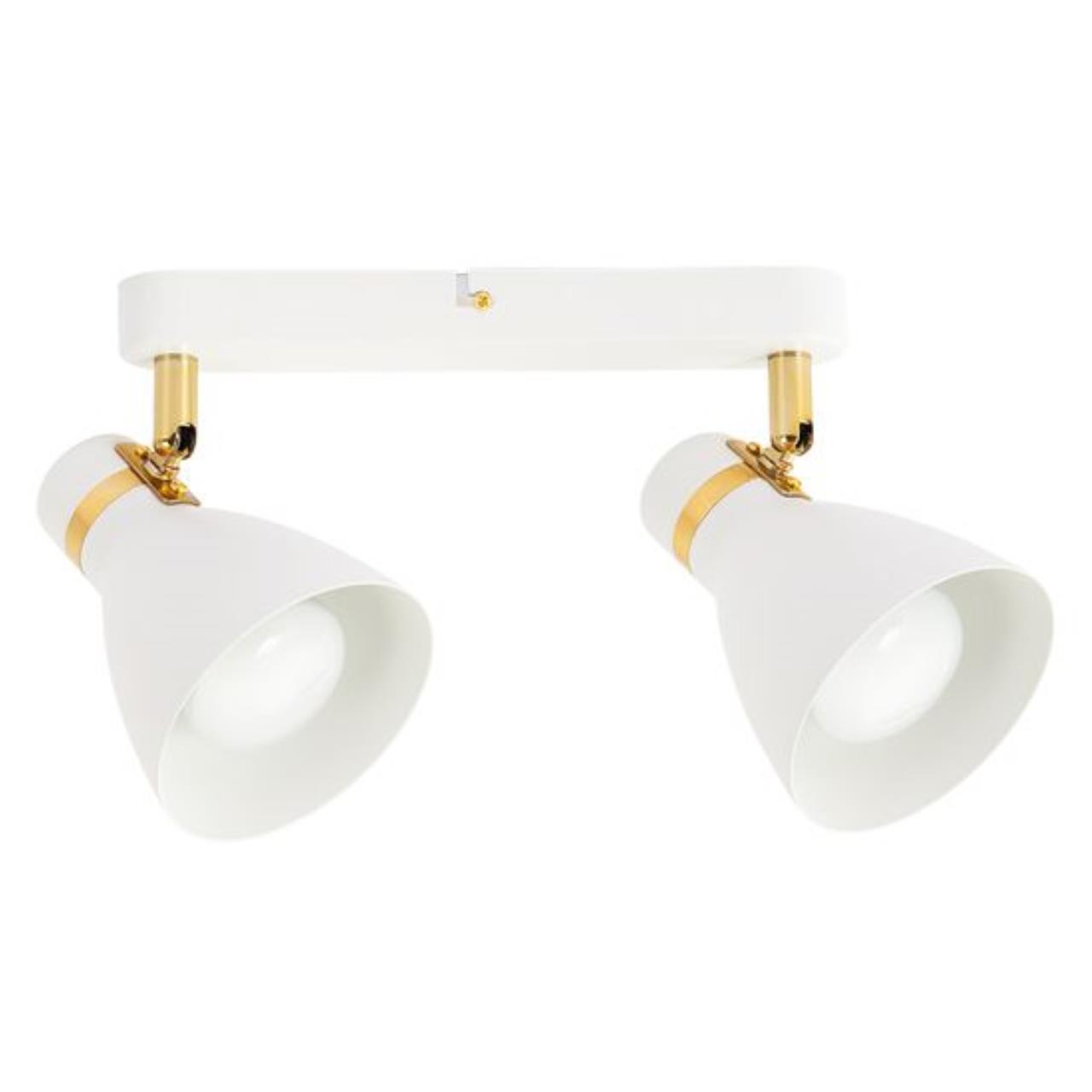 С 2 плафонами на стену Потолочный светильник Arte Lamp FAFNIR A5047PL-2WH, доставка по Казахстану 