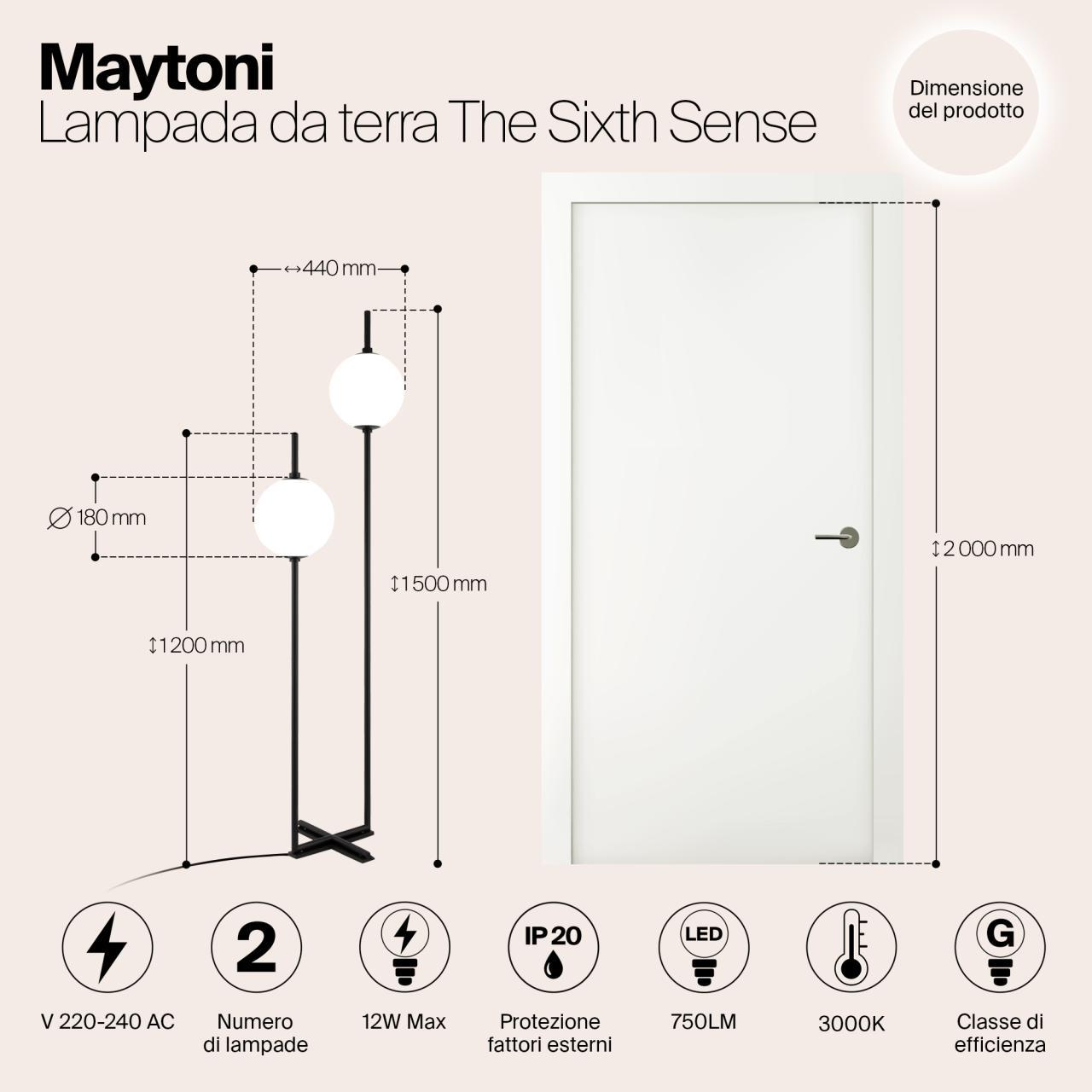 Дополнительная картинка Напольный светильник (торшер) Maytoni Z020FL-L12BK